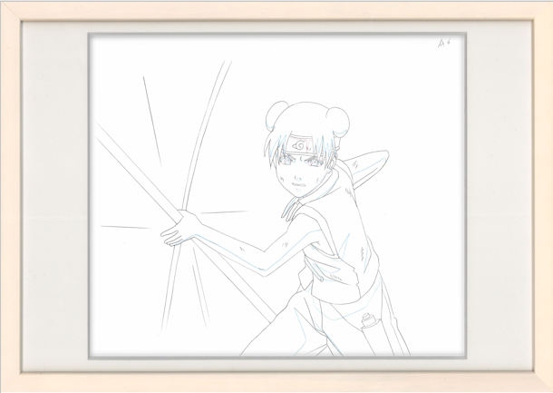 Boceto original de Naruto (Tenten) Set de 4 páginas