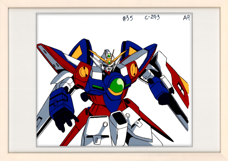 Mobile Suit Gundam Wing Original Cel Drawing (Wing Gundam Zero)