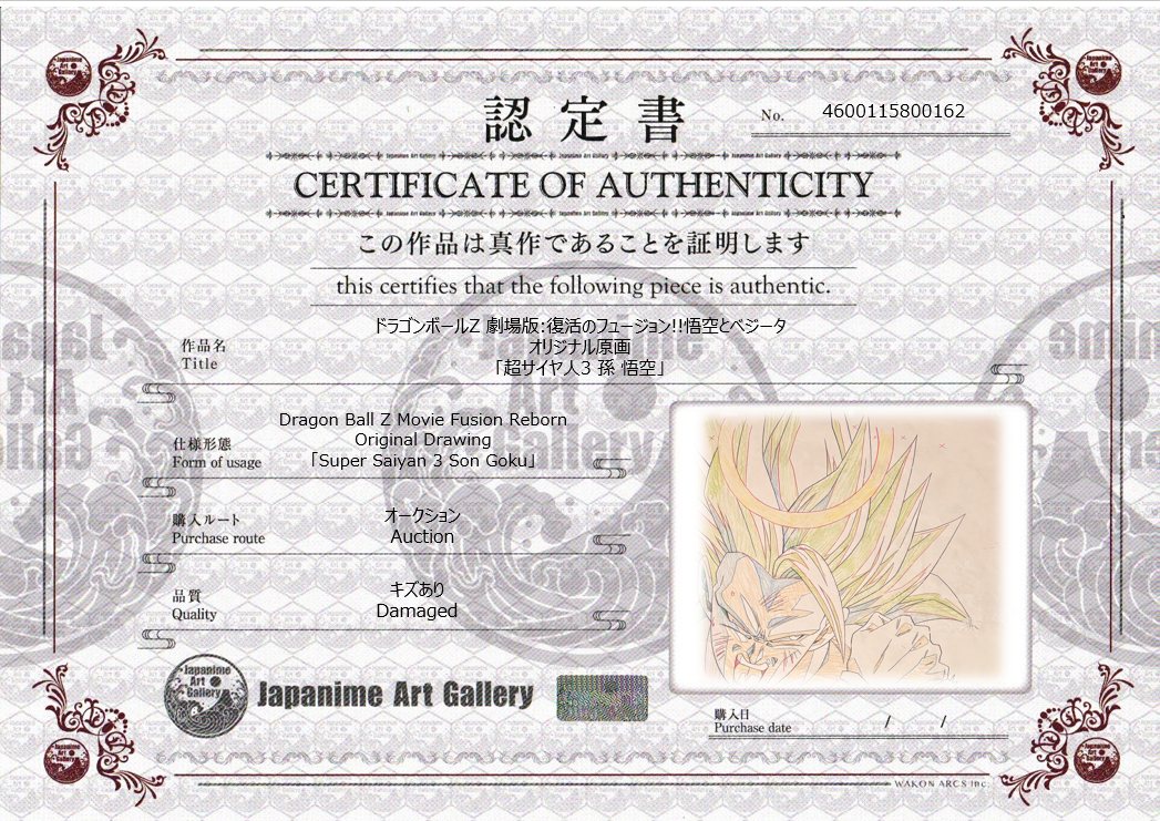 Dragon Ball Z Original Drawing (Son Goku)