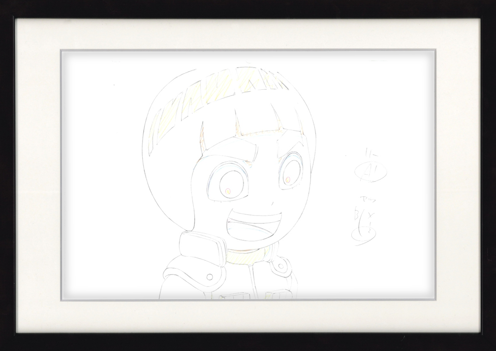 Naruto Original Sketch 2 Page Set (Rock Lee)