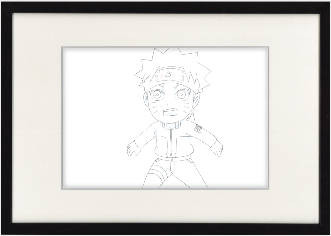 Naruto Original Drawing (Naruto Uzumaki) 2-page Set