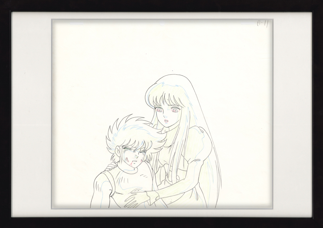 Saint Seiya Original Drawing (Athena,Seiya)