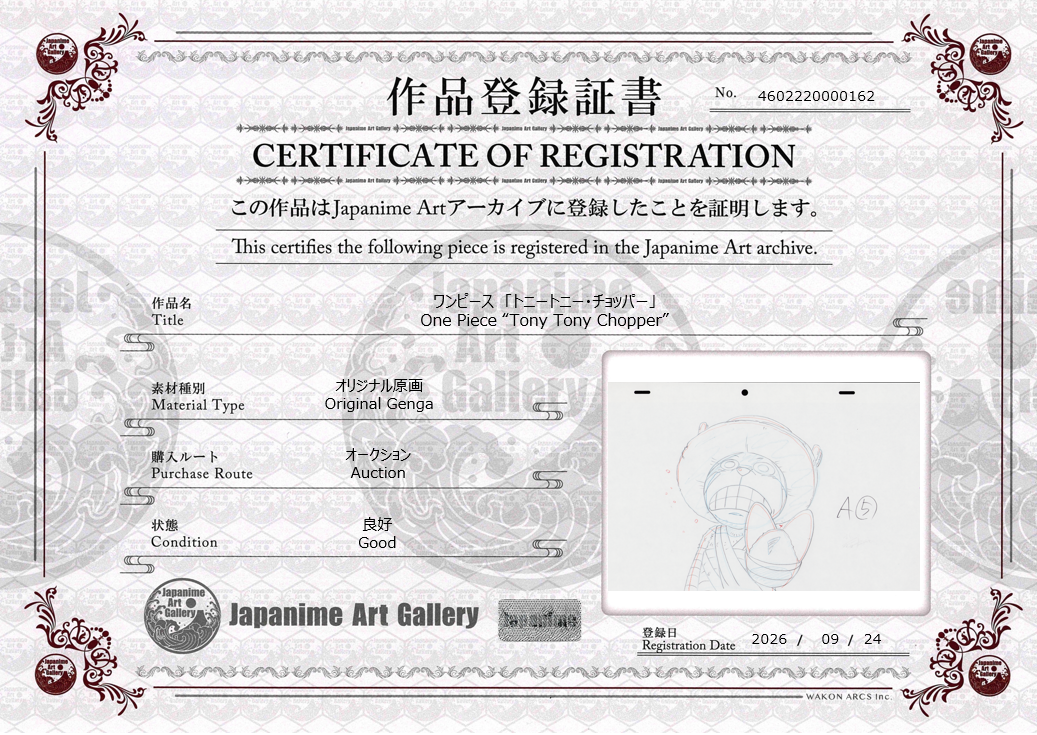 One Piece Original Genga (Tony Tony Chopper)