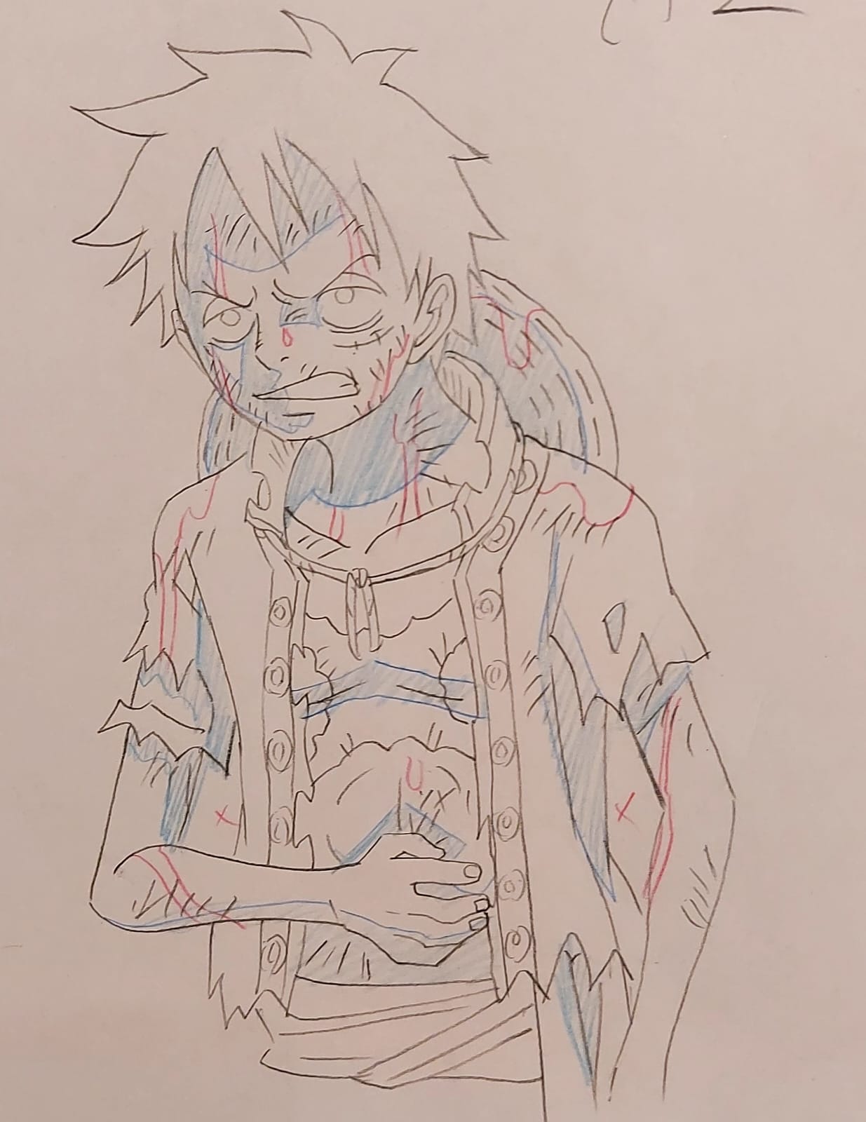 One Piece Original Sketch (Monkey D. Luffy)