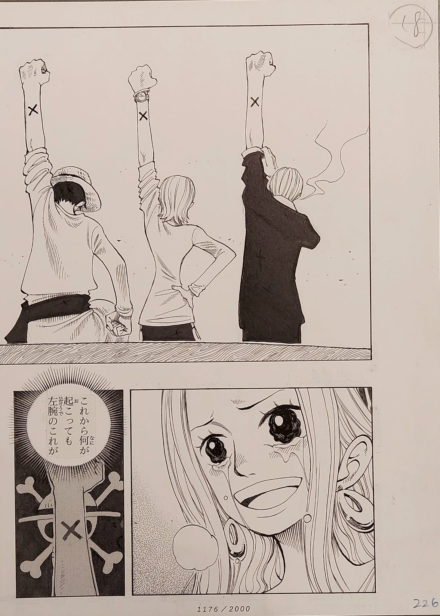 ONE PIECE Numbered Lottery Won Limited Reproduction (Luffy‘s Crew and Vivi)