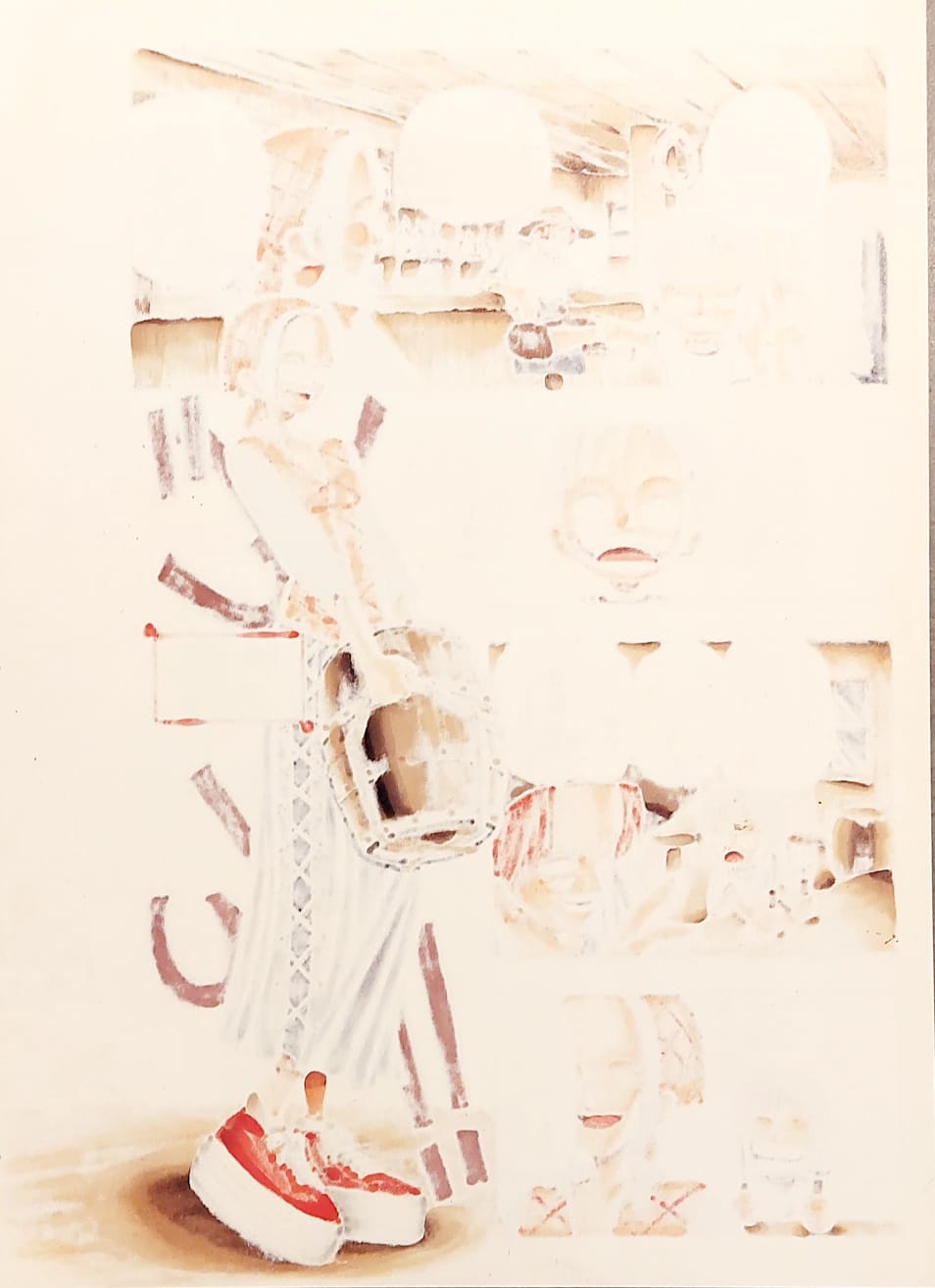 ONE PIECE Limited Reproduction (Luffy, Shanks and Makino)