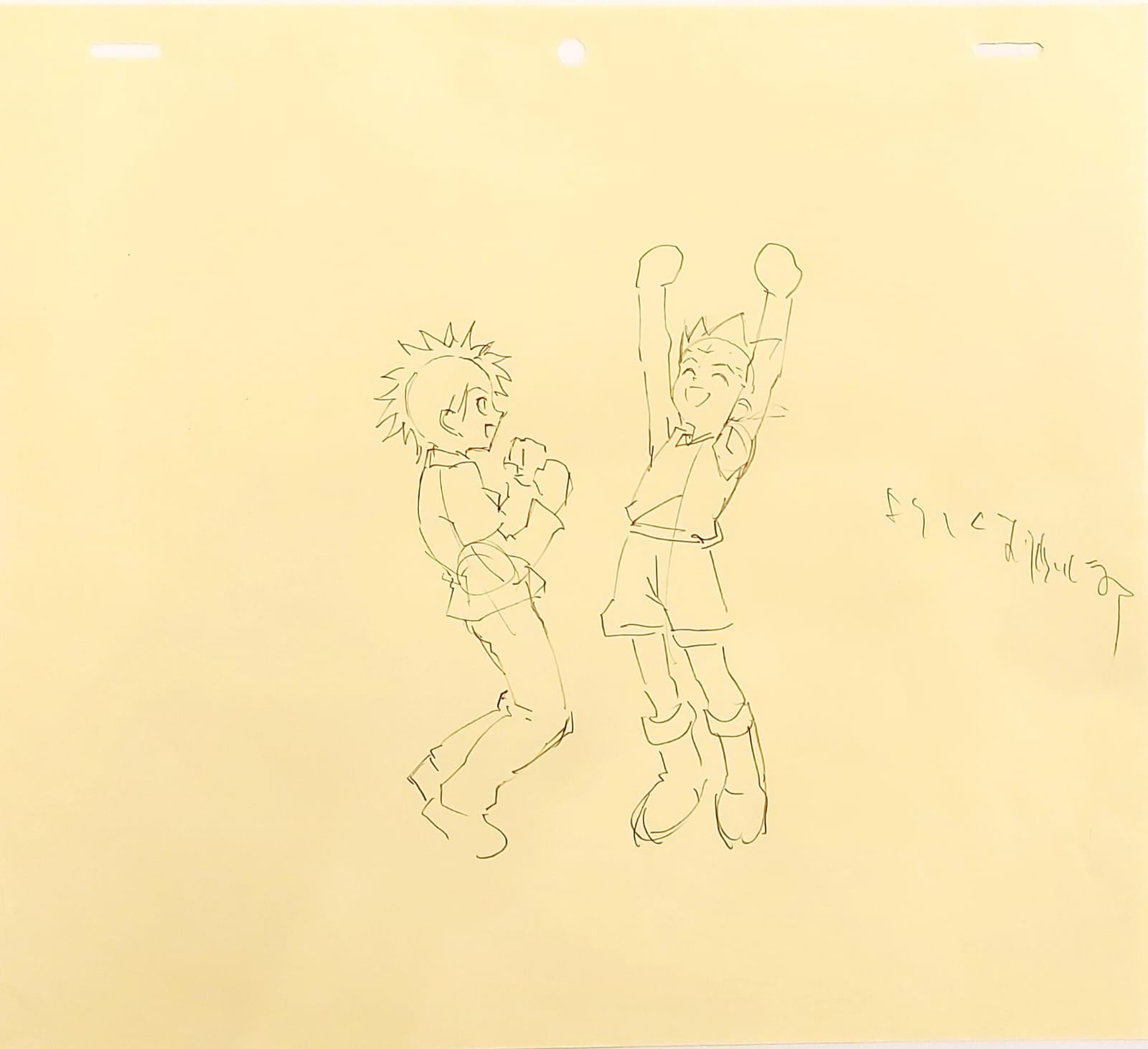 Boceto original de Hunter x Hunter (Gon y Killua)