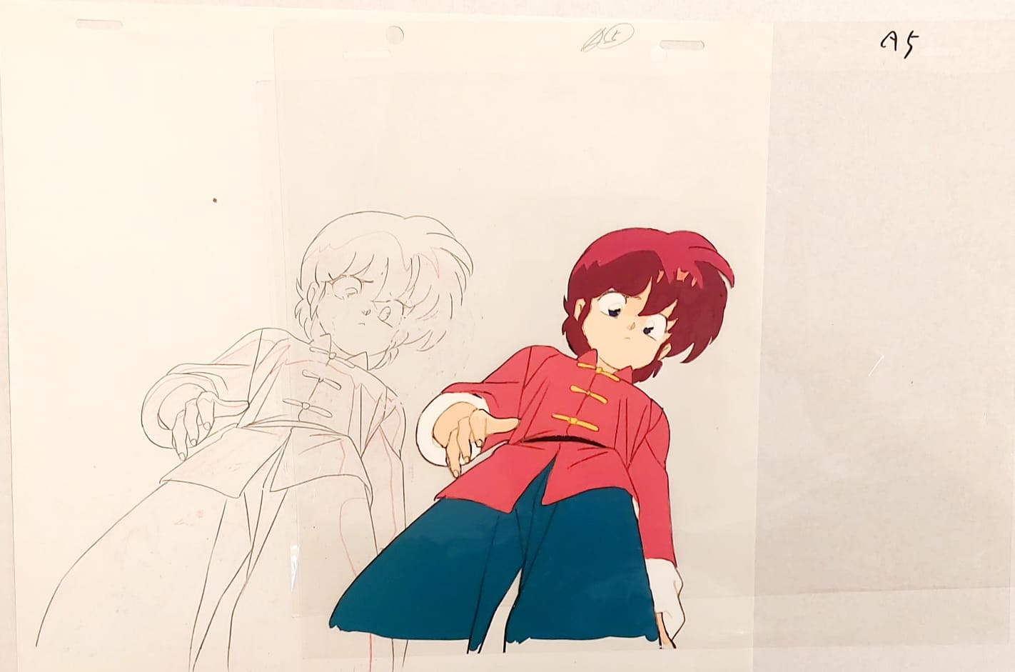 Ranma1/2  Original Cel & Sketch  (Ranma Saotome)