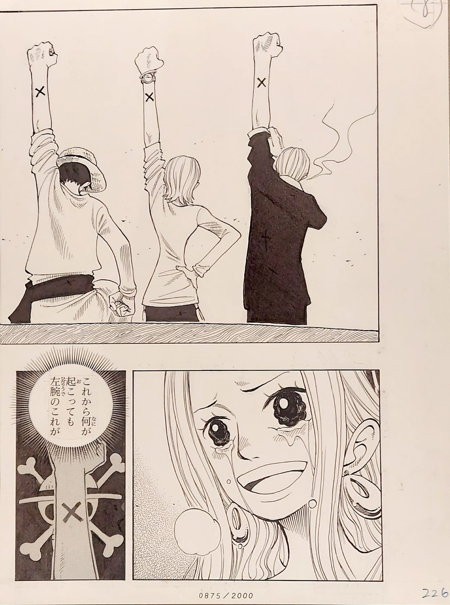 ONE PIECE Numbered Lottery Won Limited Reproduction (Luffy‘s Crew and Vivi)