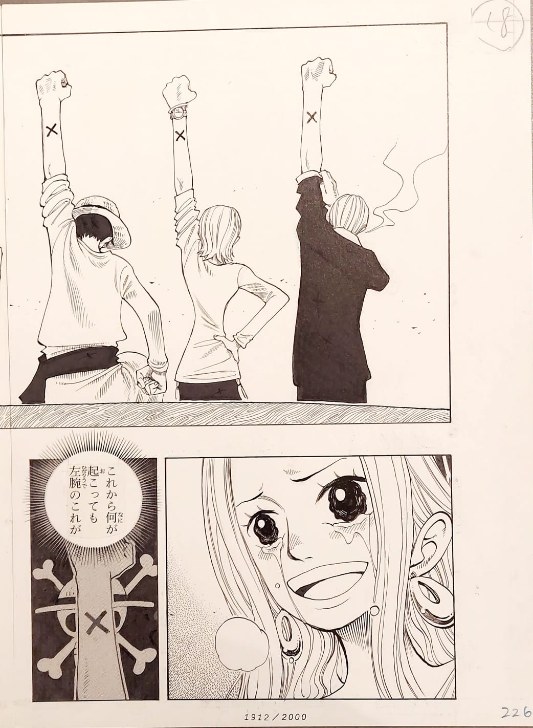 ONE PIECE Numbered Lottery Won Limited Reproduction (Luffy‘s Crew and Vivi)