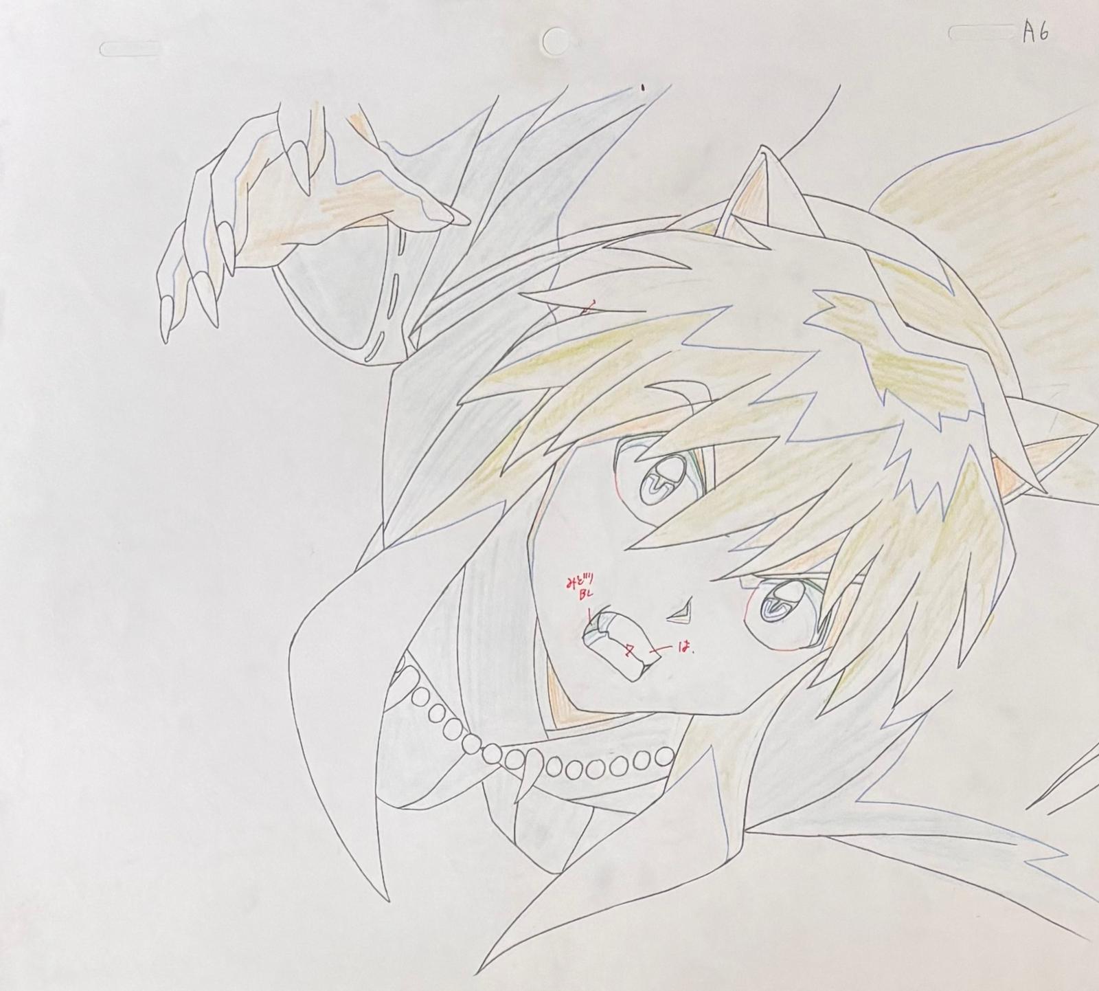 Cel y dibujo original de Inuyasha (Inuyasha)