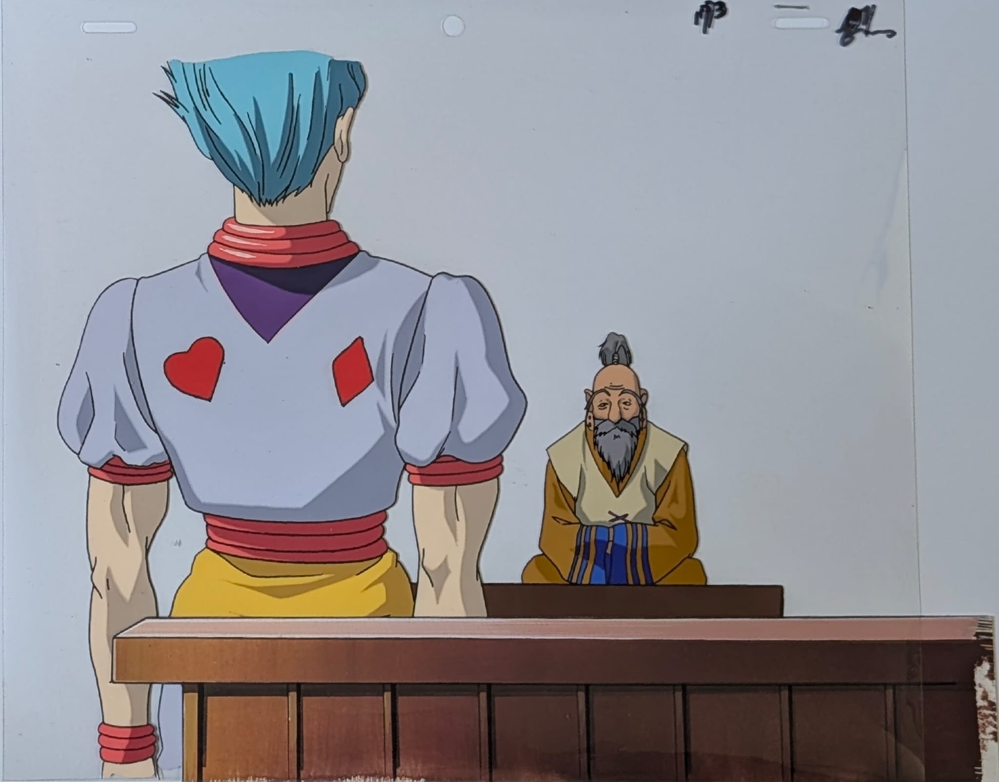 Hunter x Hunter Original Cel and Drawing (Hisoka and Netero)