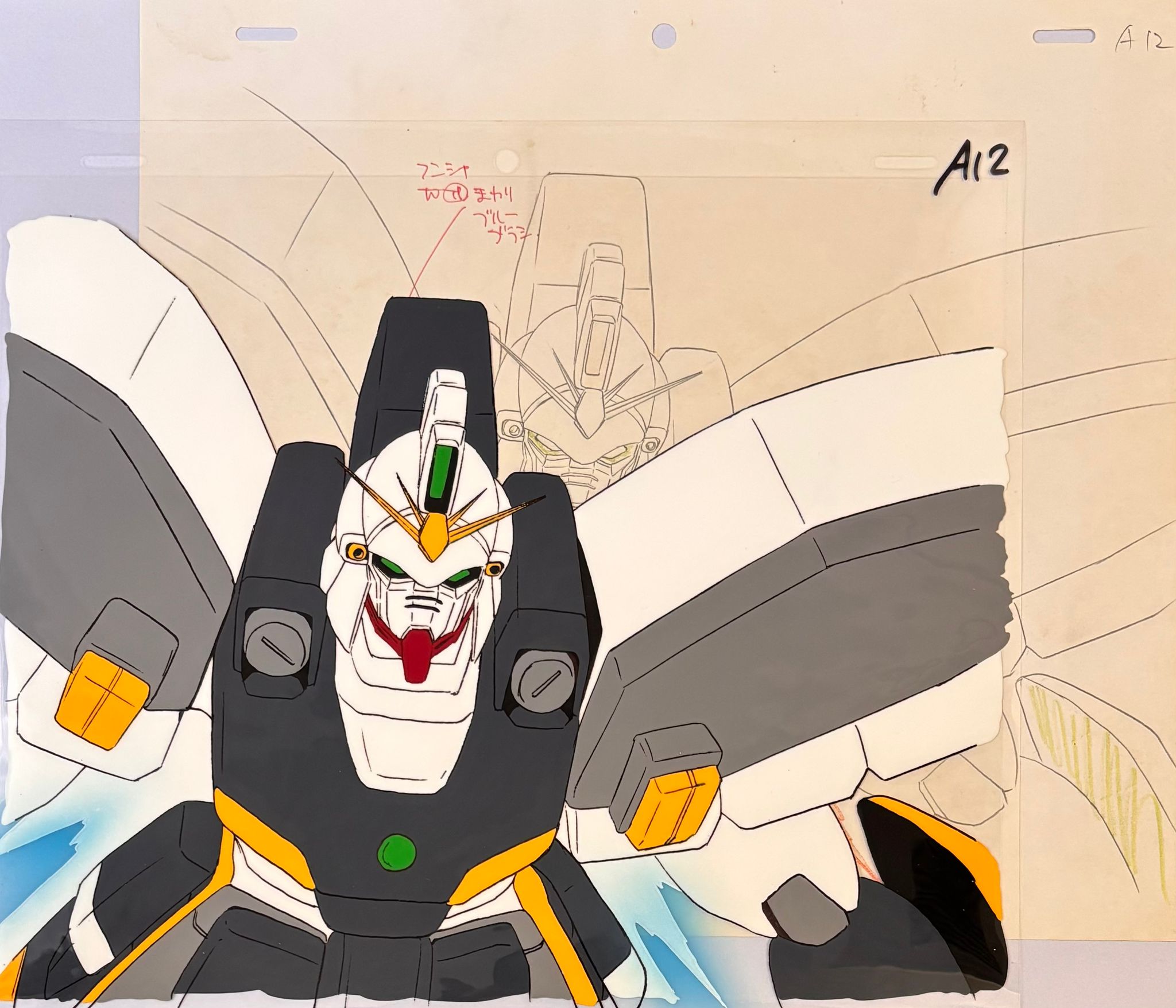 Mobile Suit Gundam Wing Original Cel & Drawing (Gundam Sandrock)