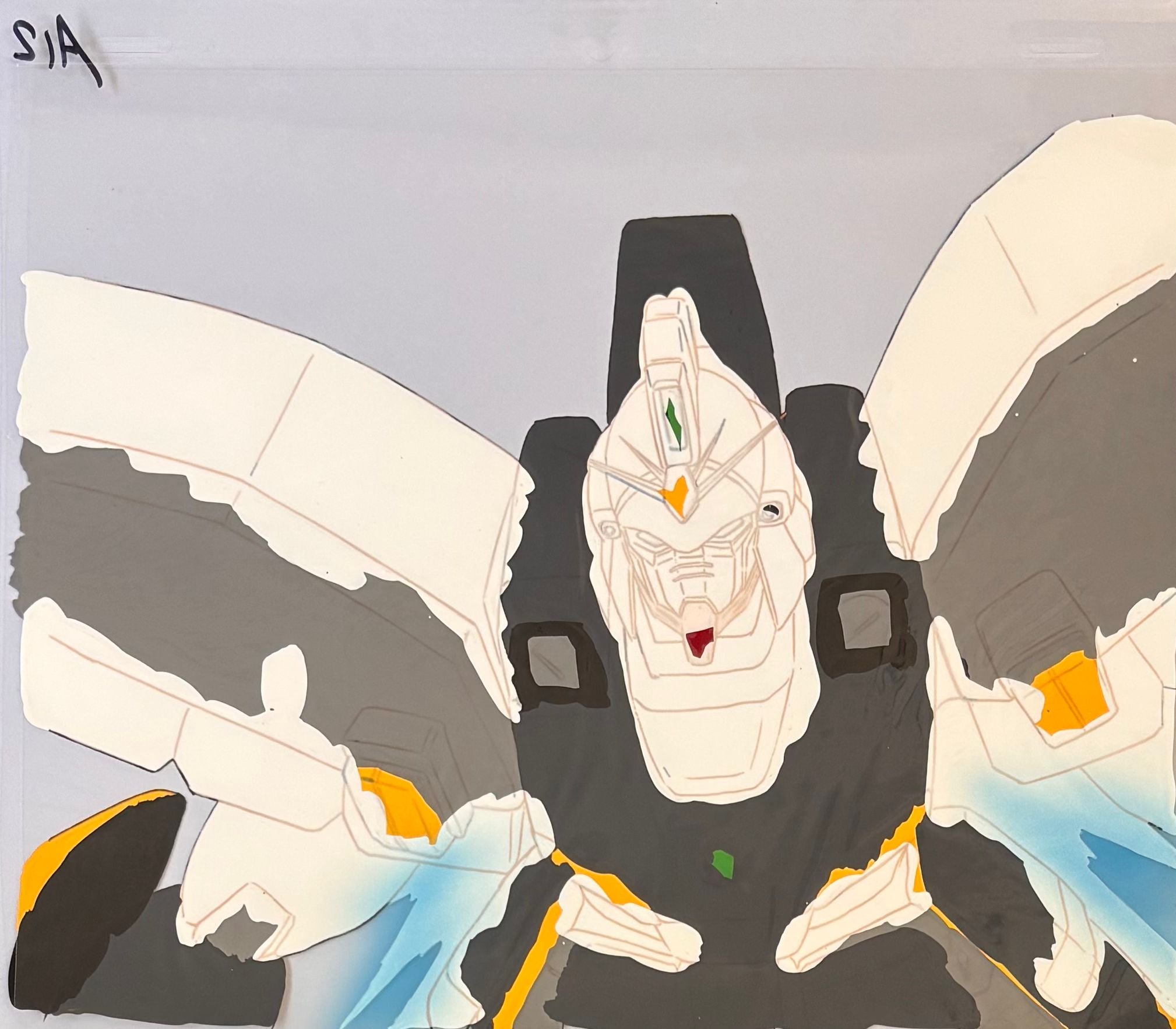 Mobile Suit Gundam Wing Original Cel & Drawing (Gundam Sandrock)