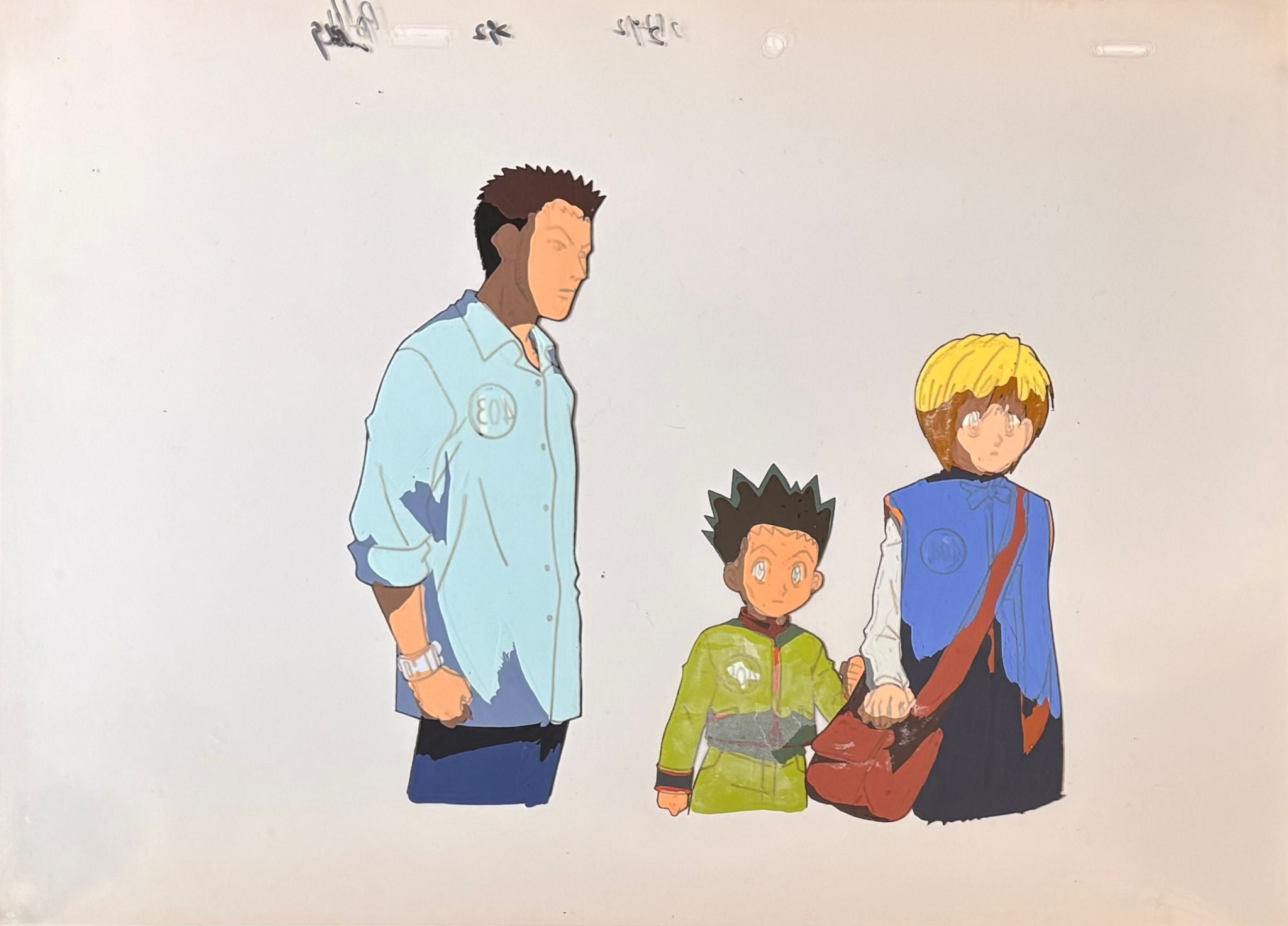 Hunter x Hunter Original Cel, Drawing & Background (Leorio, Gon & Kurapika)