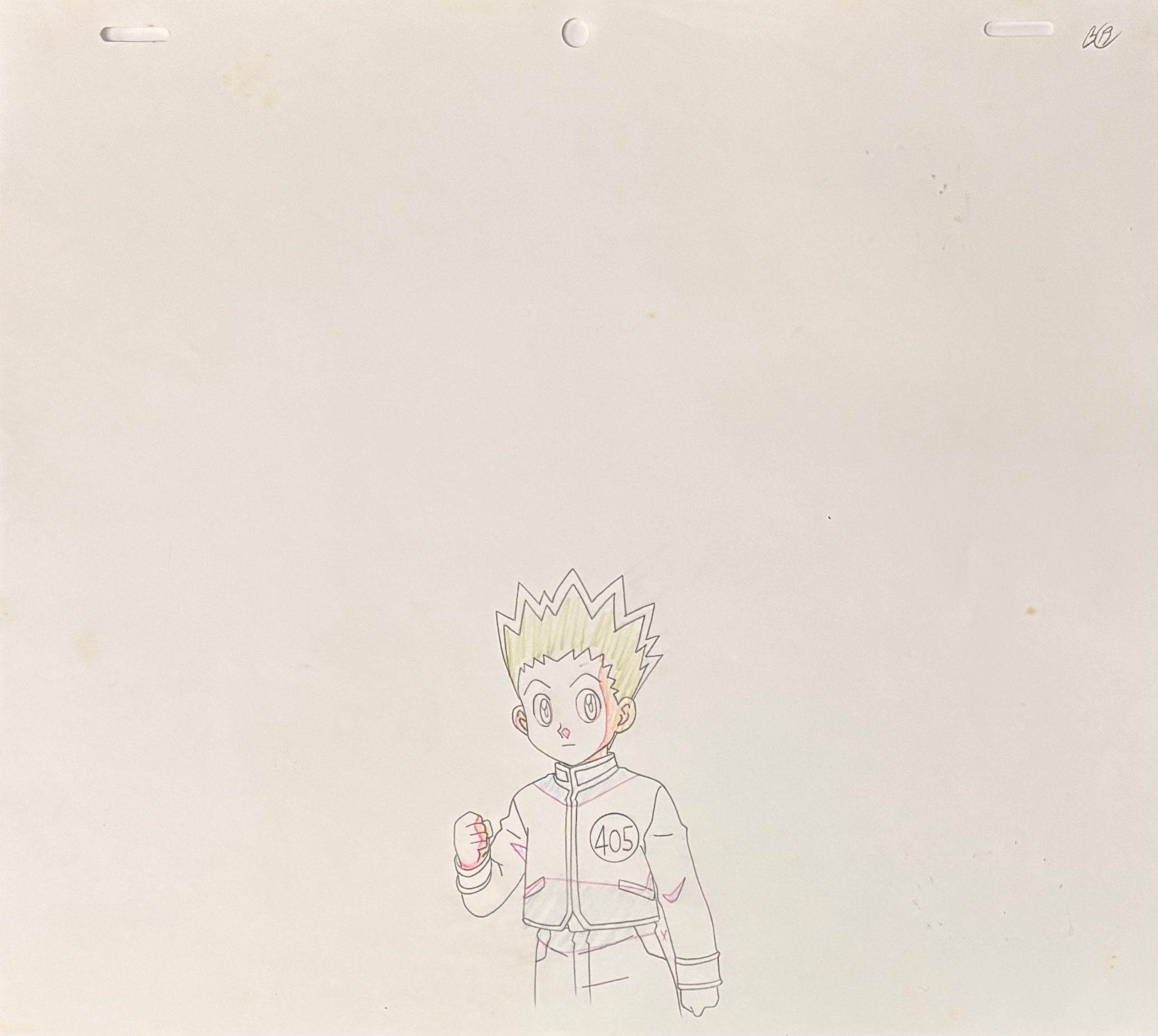 Hunter x Hunter Original Cel, Drawing & Background (Leorio, Gon & Kurapika)