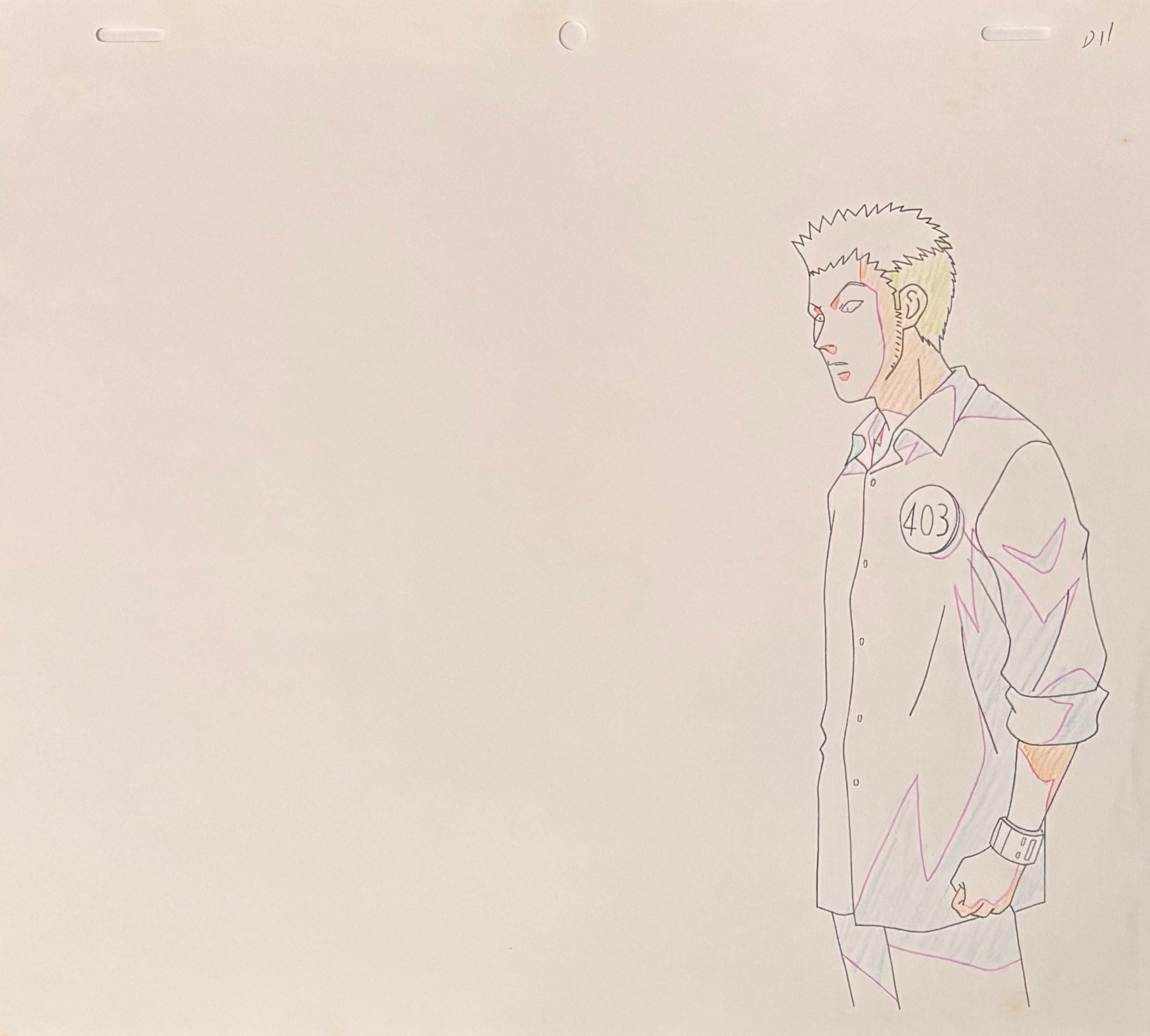 Hunter x Hunter Original Cel, Drawing & Background (Leorio, Gon & Kurapika)