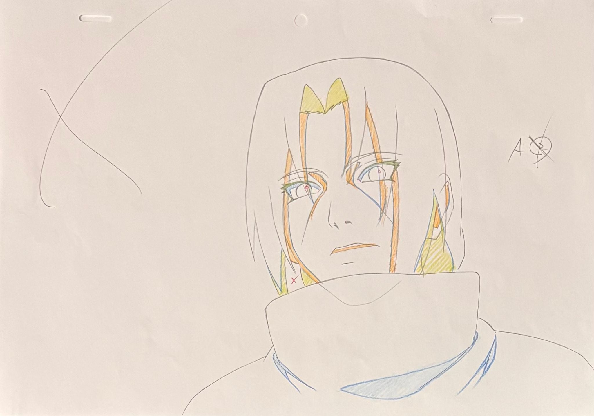Naruto Original Drawing (Uchiha Itachi) 2-page set