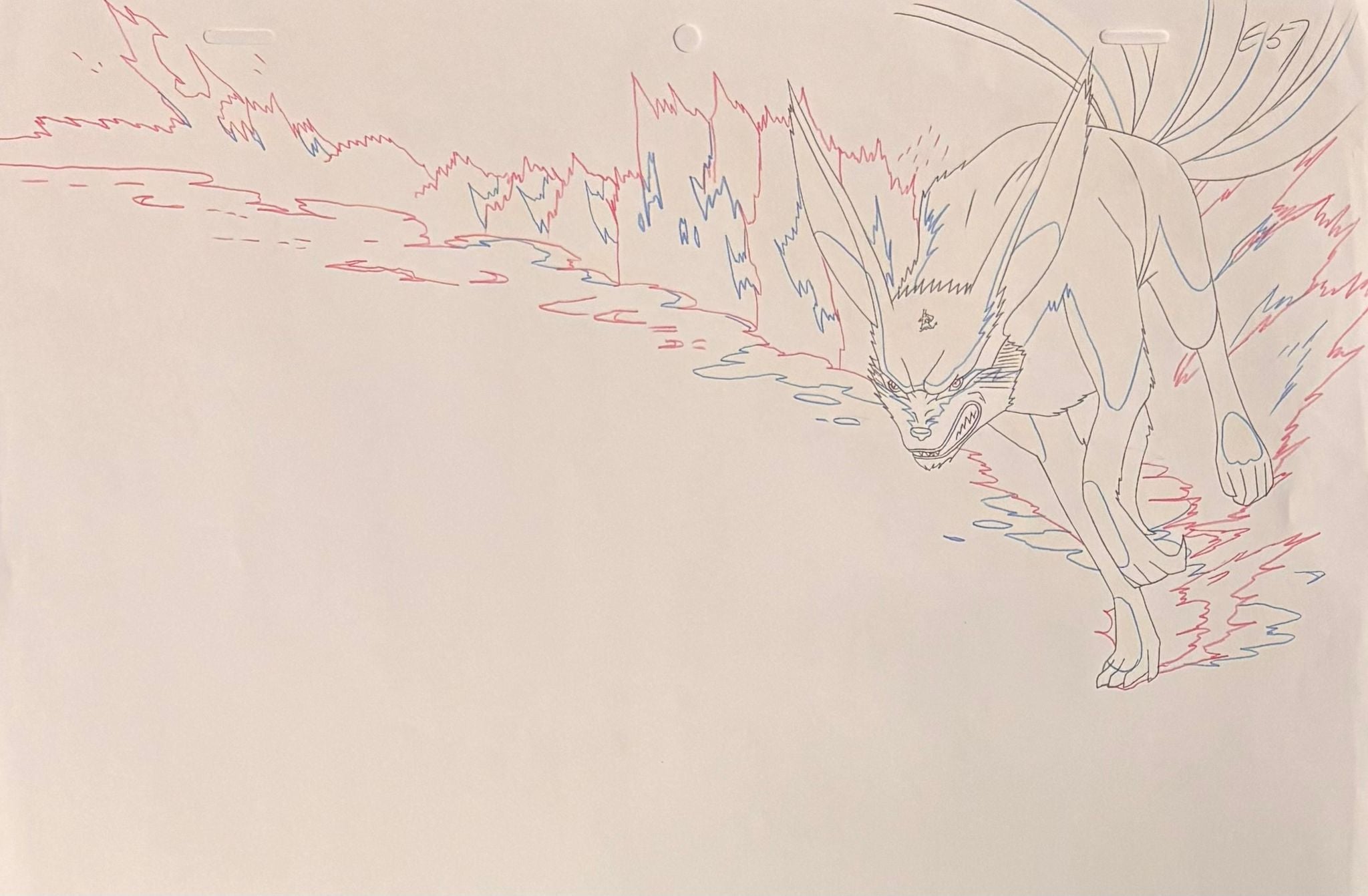 Naruto Original Sketch (Kurama/Nine-Tails)