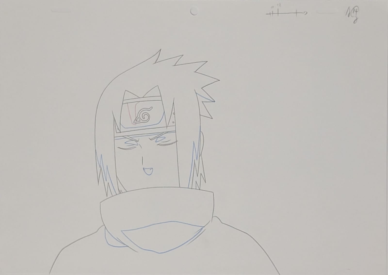 Naruto Original Drawing (Uchiha Sasuke) 4-page set