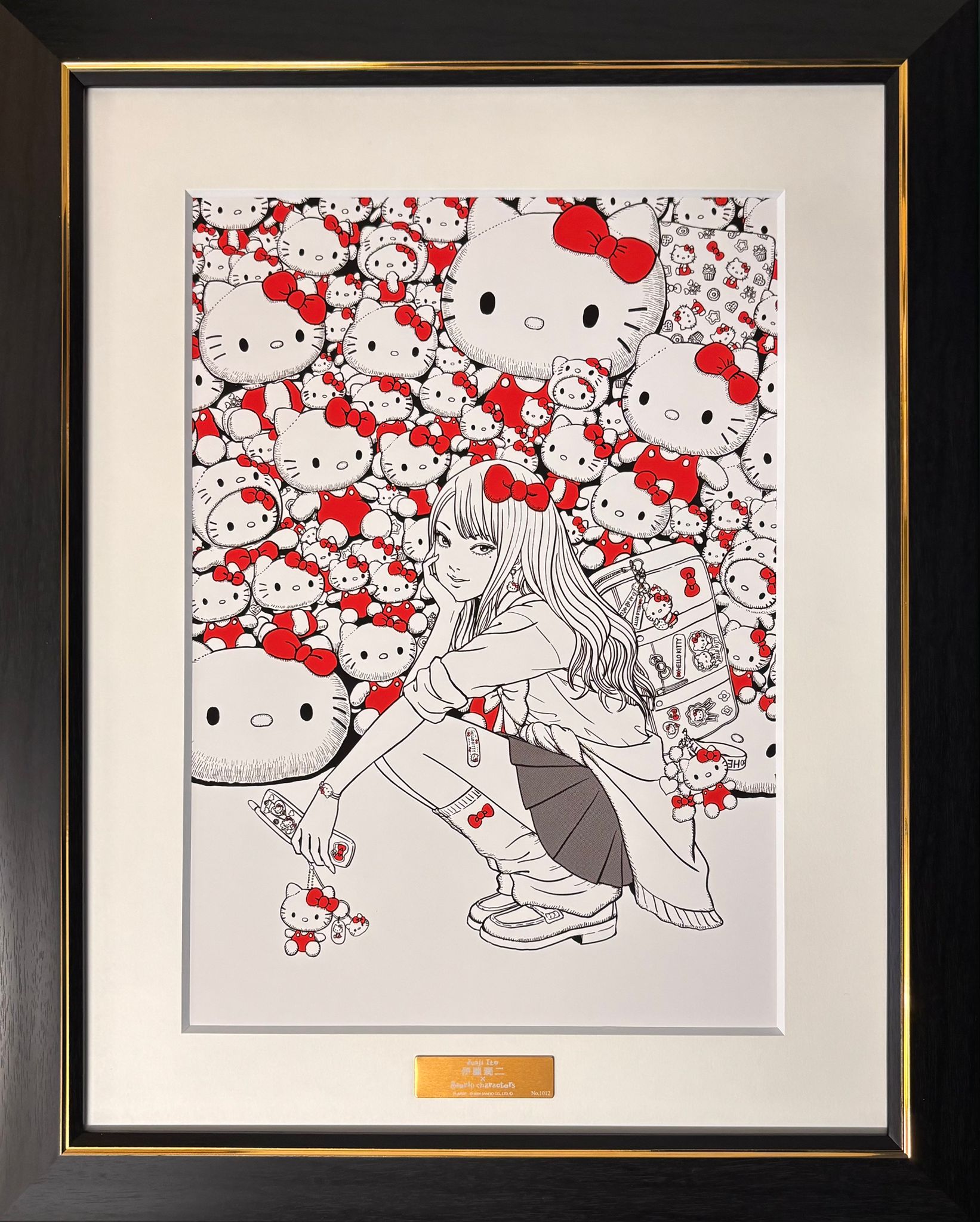 Junji Ito X Hello Kitty Limited Reproduction No. 1012 (Tomie & Hello Kitty)