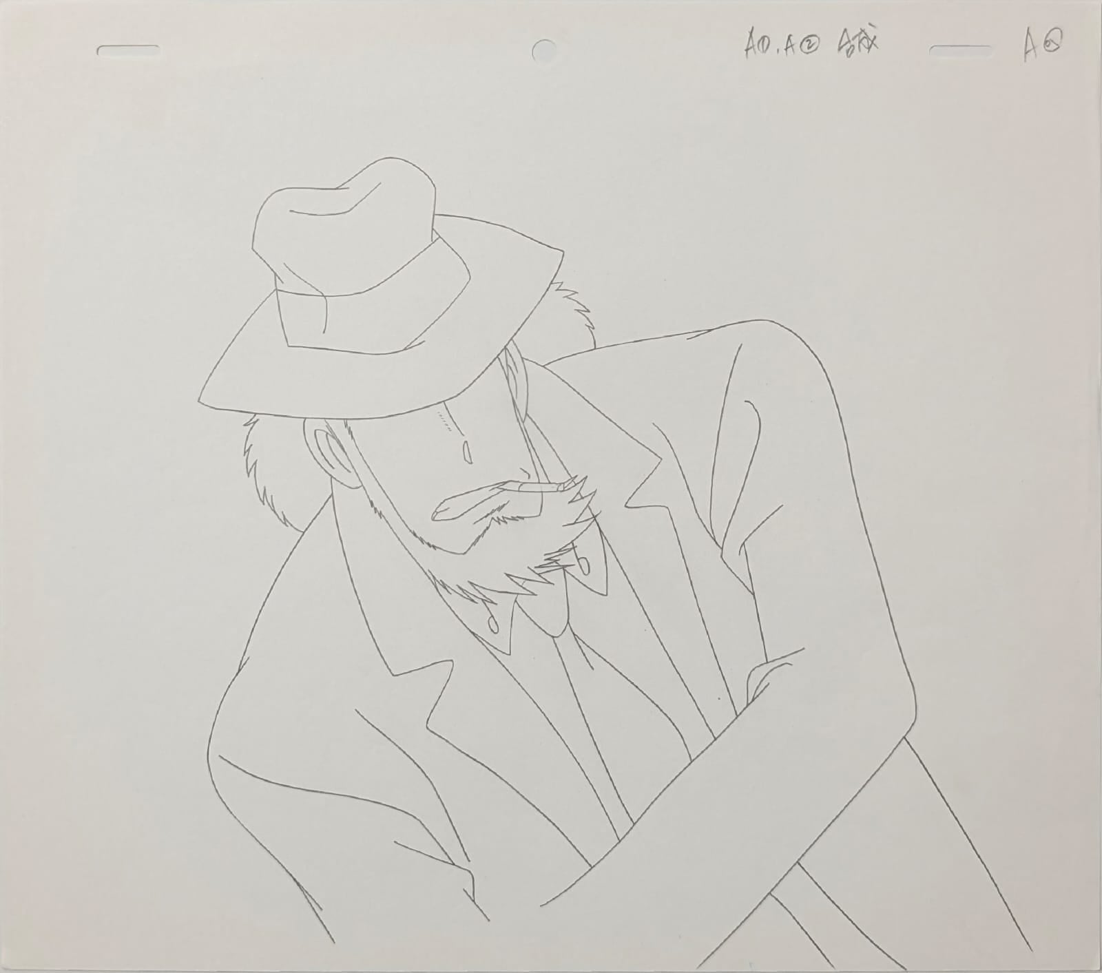 Lupin III Original Sketch (Daisuke Jigen) -6 Page Set
