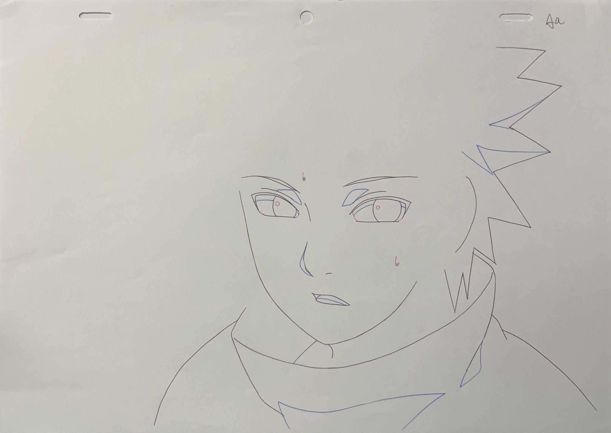 Naruto Original Drawing (Sasuke Uchiha) 2-page set