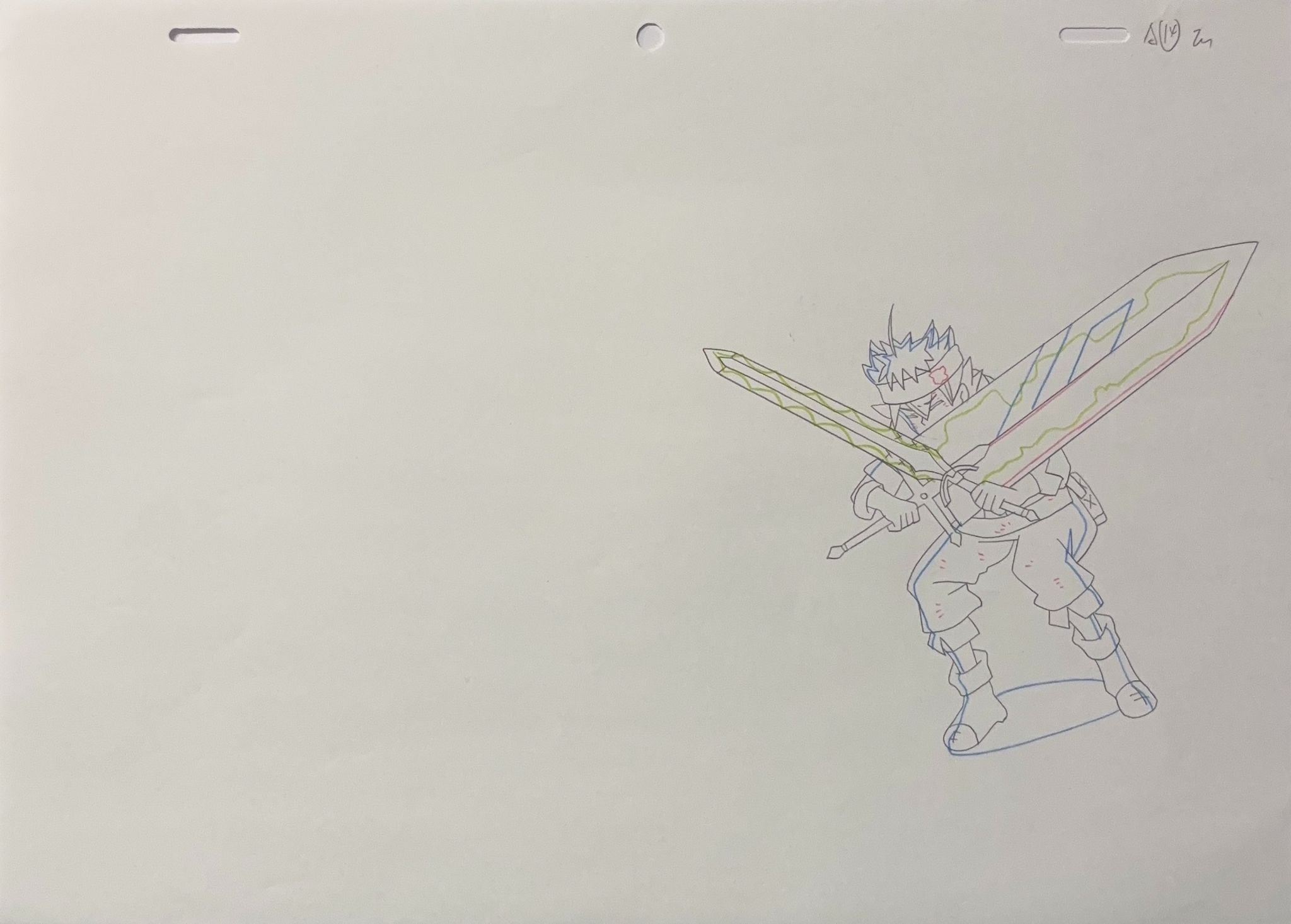 Black Clover Original Drawing (Asta) 7-page Set