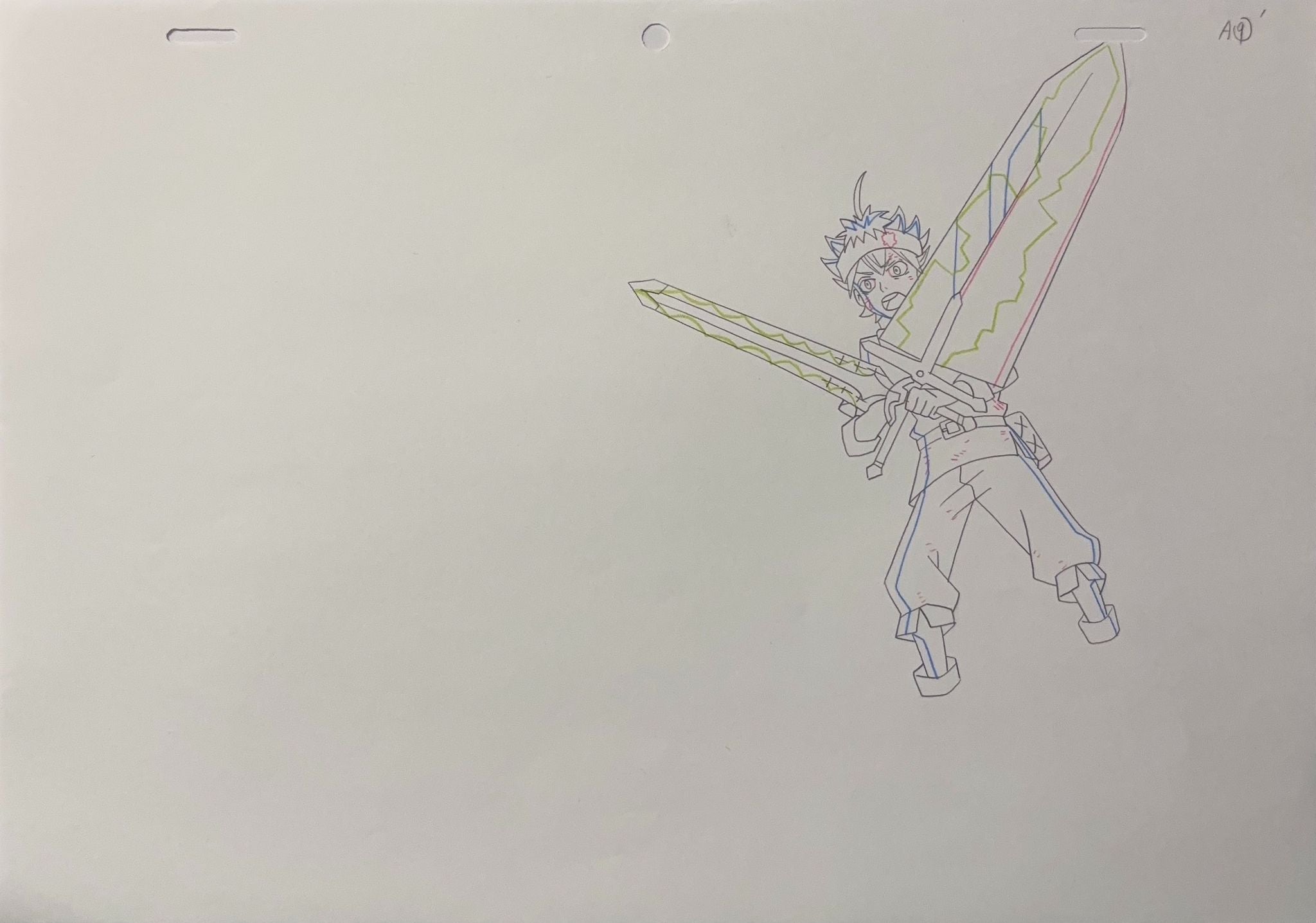 Black Clover Original Drawing (Asta) 7-page Set