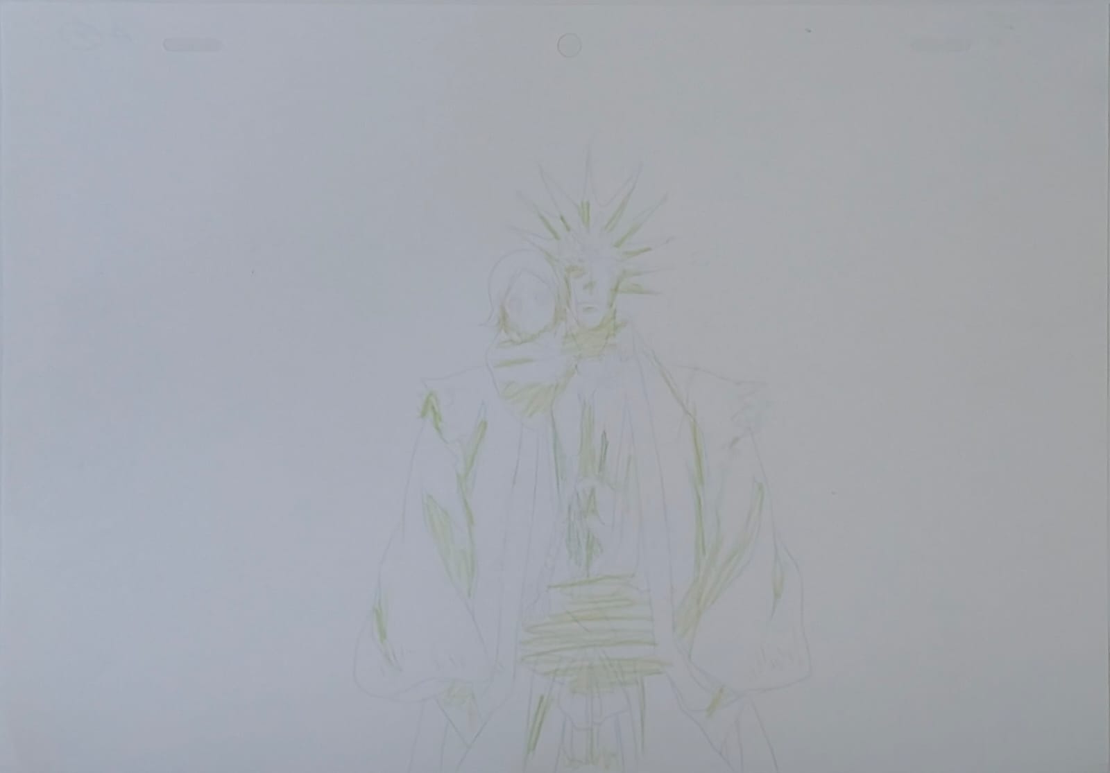 Bleach Original Drawing (Zaraki Kenpachi & Kusajishi Yachiru)