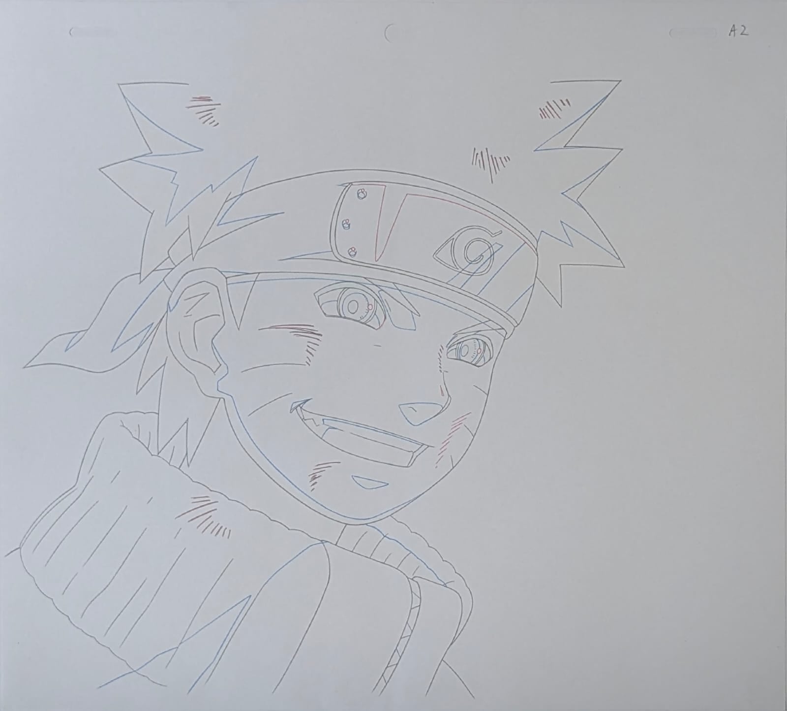 Naruto Original Drawing (Naruto Uzumaki) 3-page set