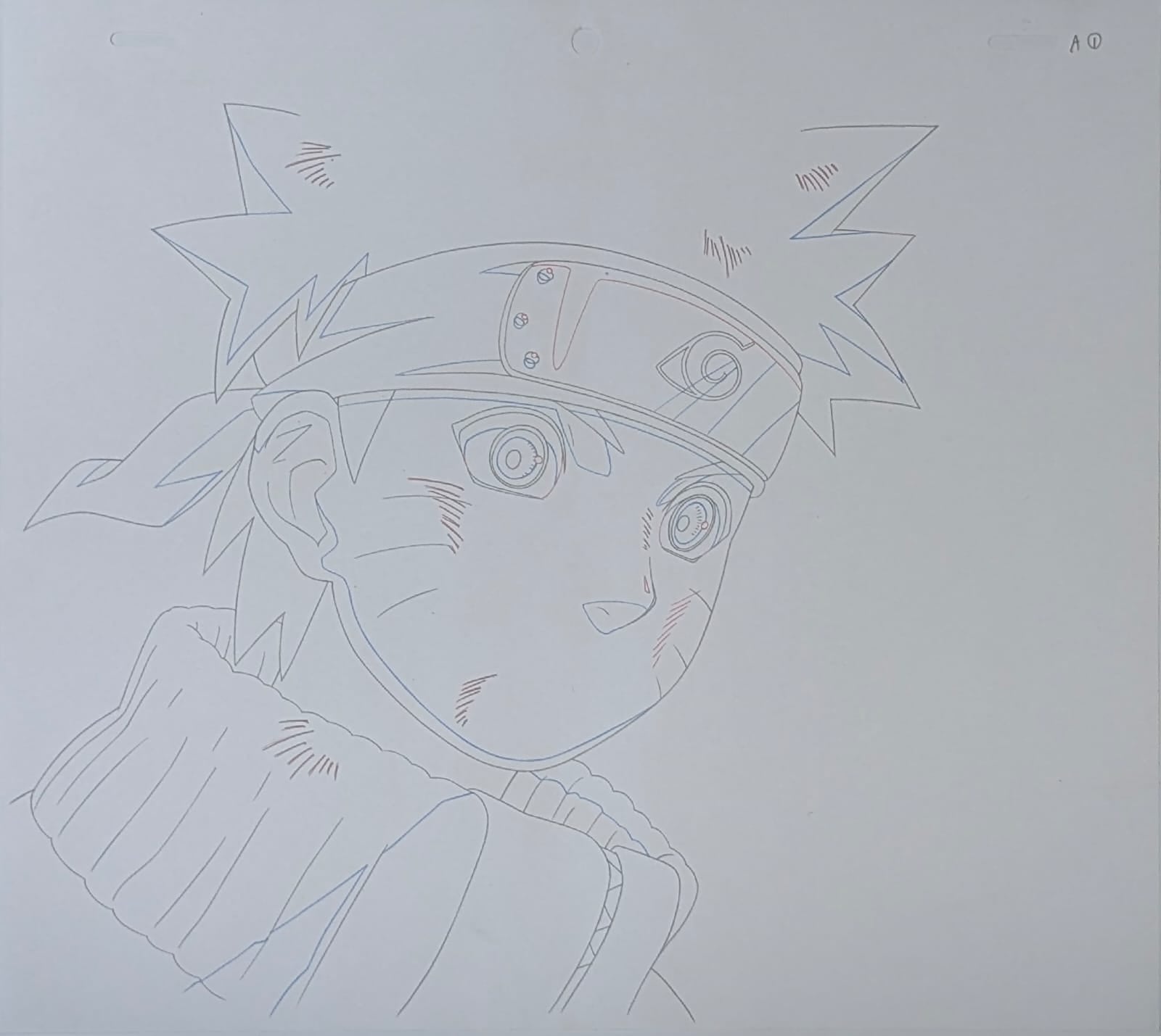 Naruto Original Drawing (Naruto Uzumaki) 3-page set