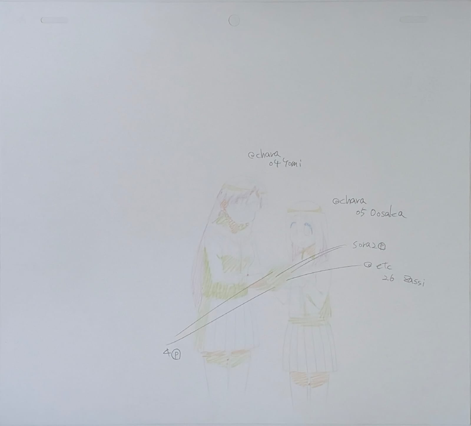Azumanga Daioh Original Drawing (Mizuhara Koyomi & Kasuga Ayumu)