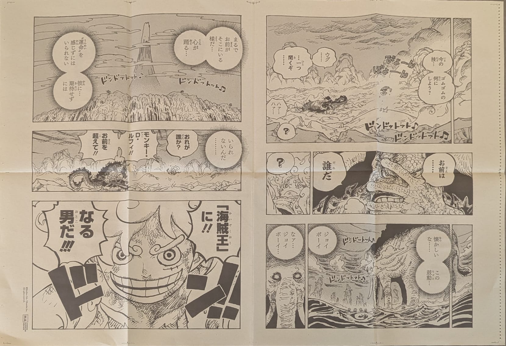 One Piece Limited Manga Panel Poster (Monkey D Luffy Vs Kaido)