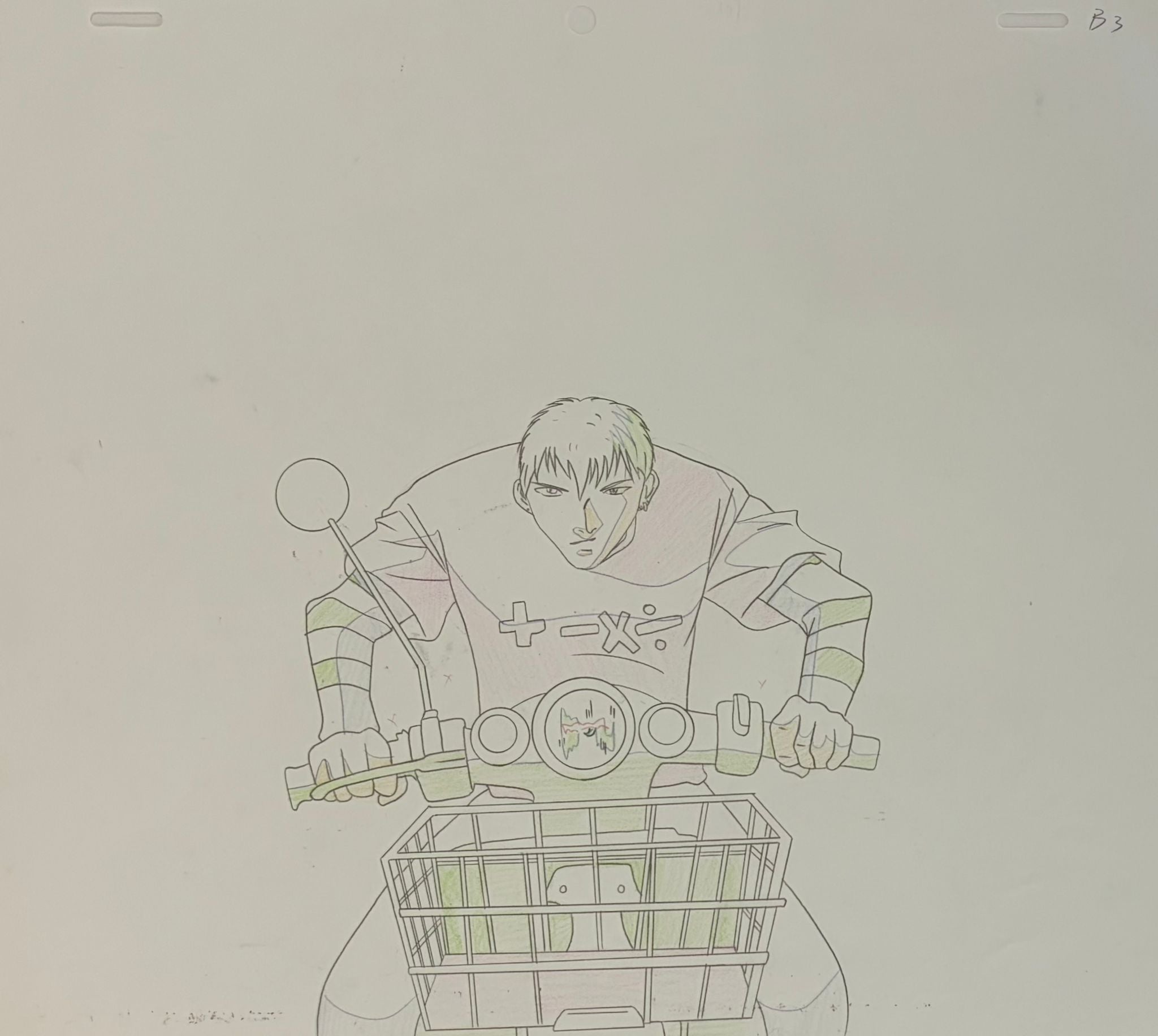 GTO Original Cels & Drawings – 2 Cels / 2 Drawings (Eikichi Onizuka)