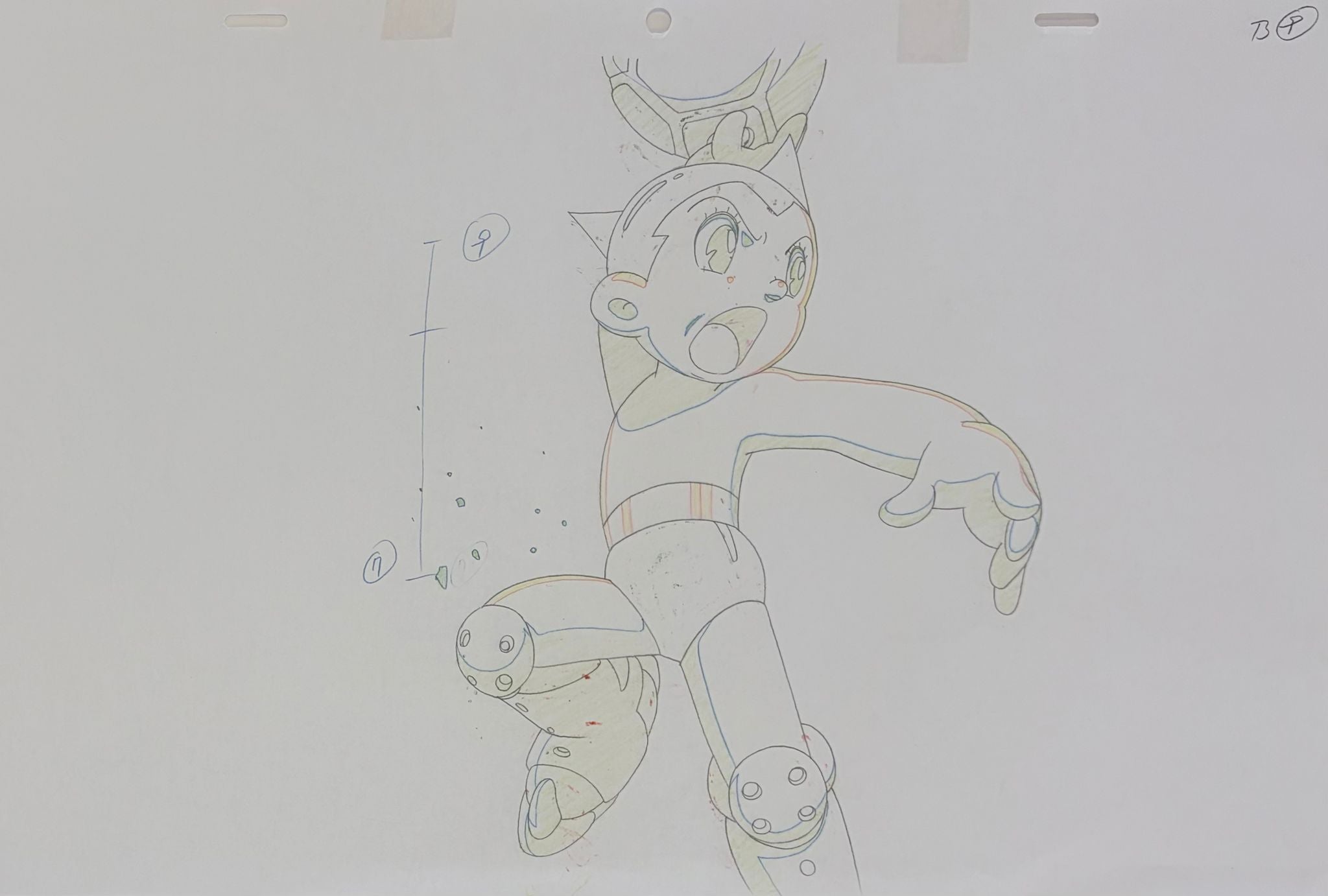 Astro Boy Original Cel and Drawing (Astro Boy / Atom)