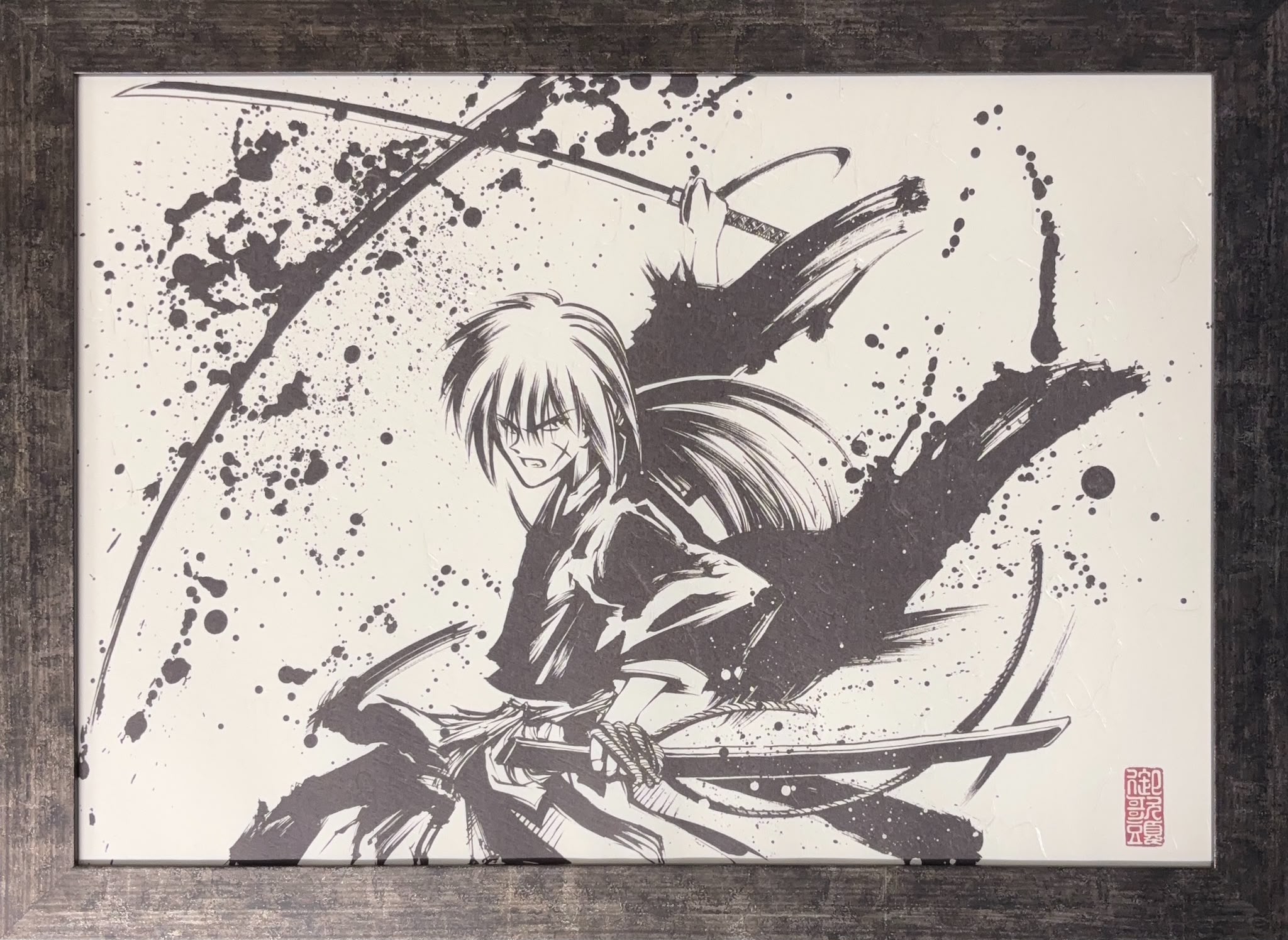Rurouni Kenshin Limited Reproduction Sumi-e