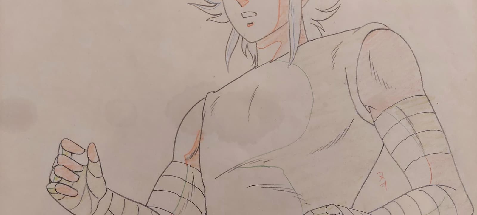 Saint Seiya Original Sketch (Isaac)