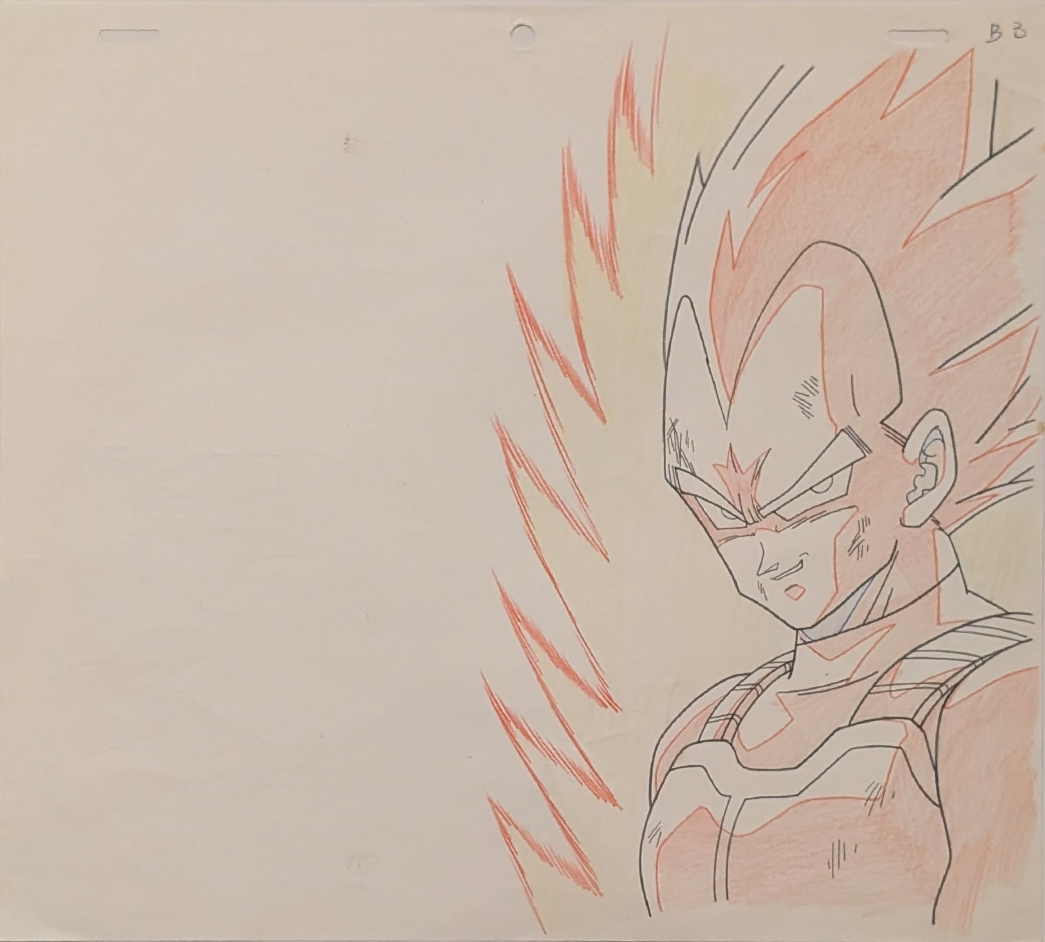 Cella originale e douga di Dragon Ball Z (Vegeta) set di 2 pezzi
