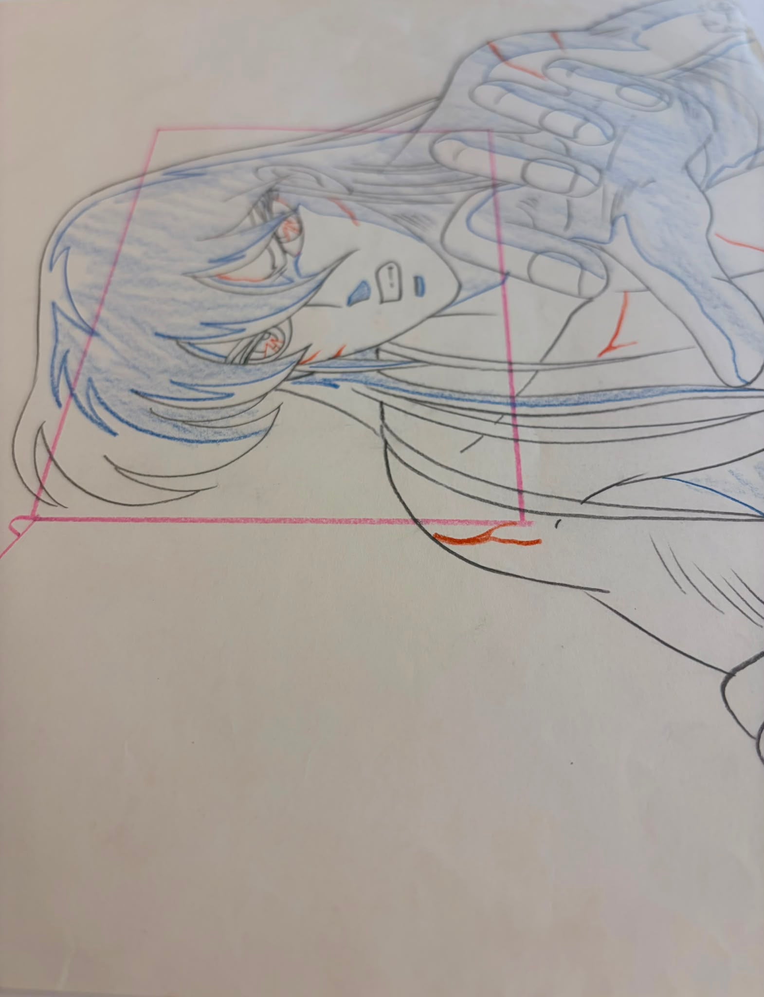 Saint Seiya Original Sketch (Dragon Shiryu)