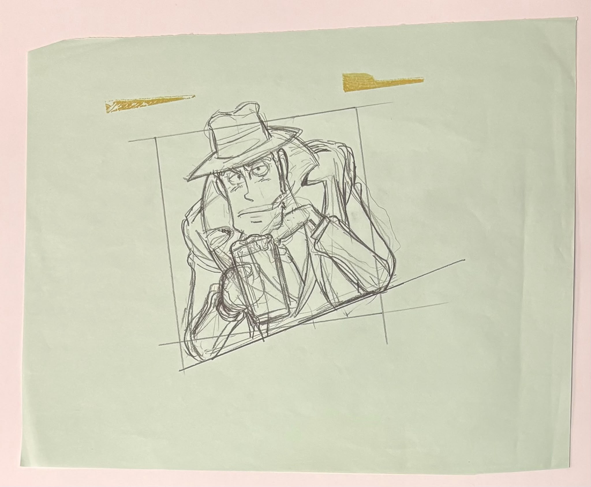 Lupin III Original Sketch (Koichi Zenigata)