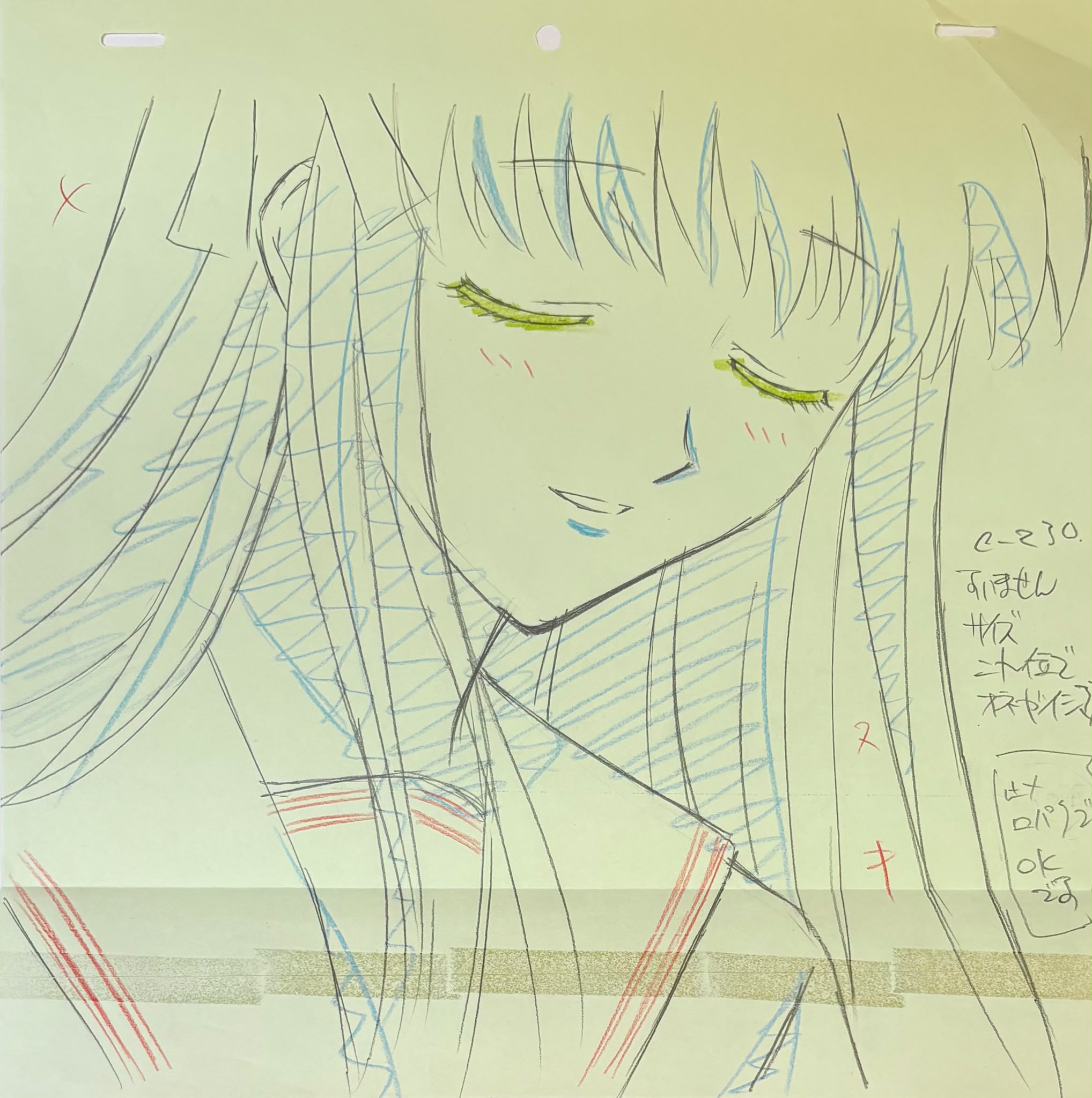 Fruits Basket Original Drawing (Tohru Honda & Ritsu Sohma) 2 page set