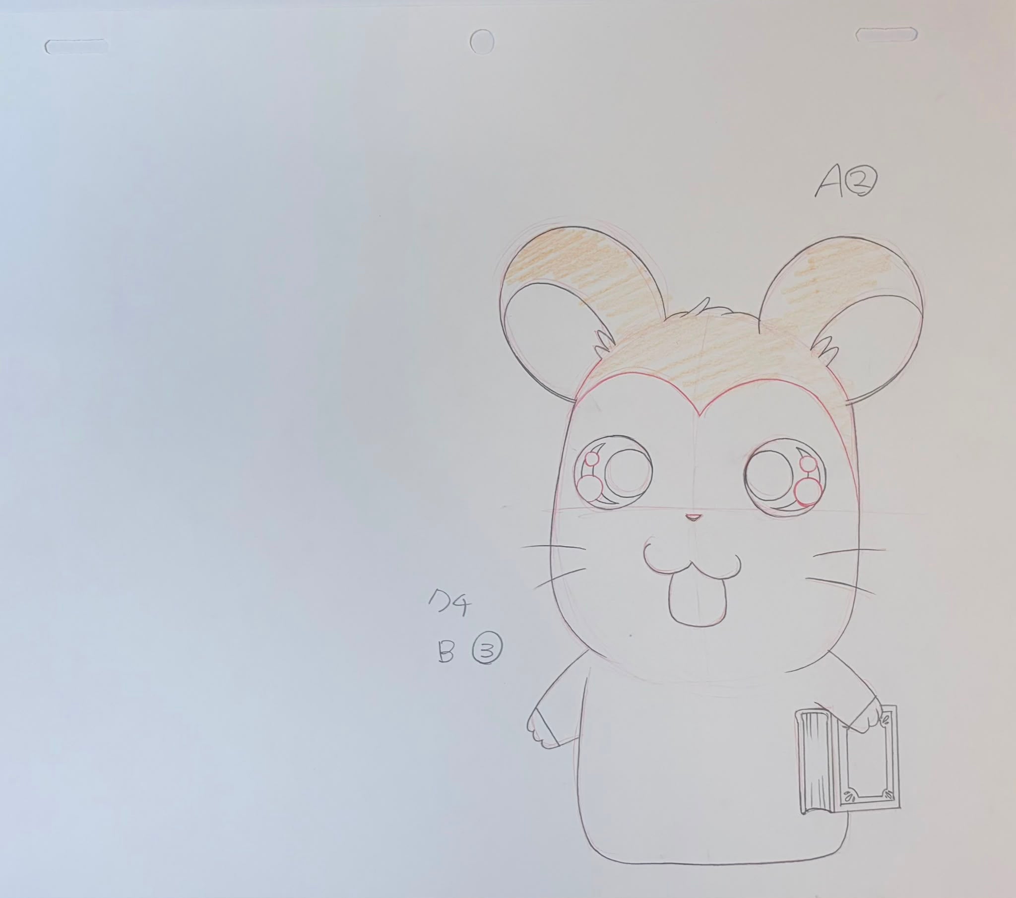 Hamtaro Original Sketch (Hamtaro) 3 page set