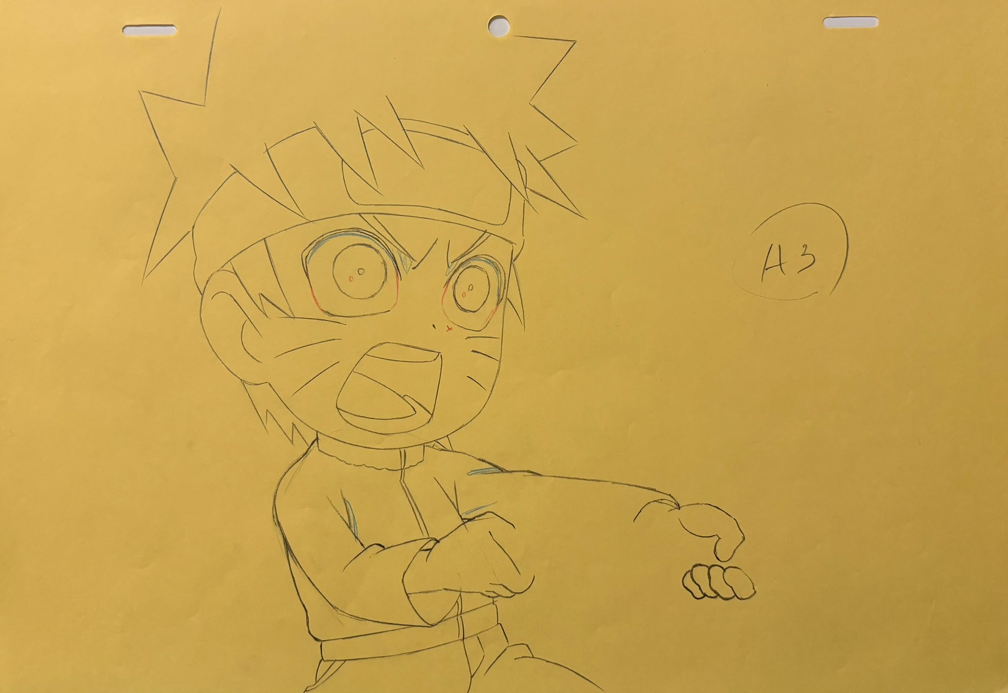 Naruto Original Drawing (Naruto Uzumaki)