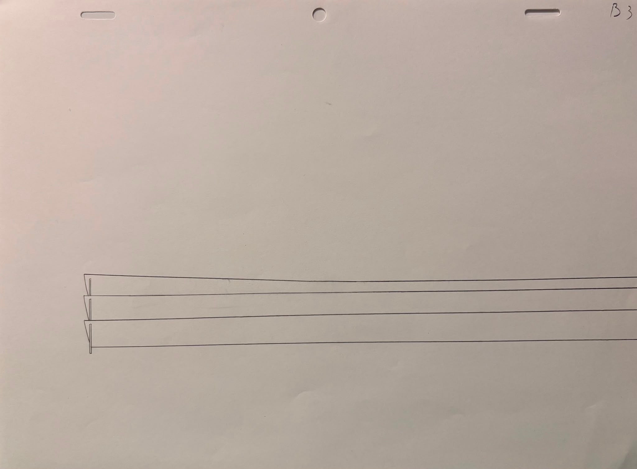 Naruto Original Sketch (Rock Lee) 3 page set