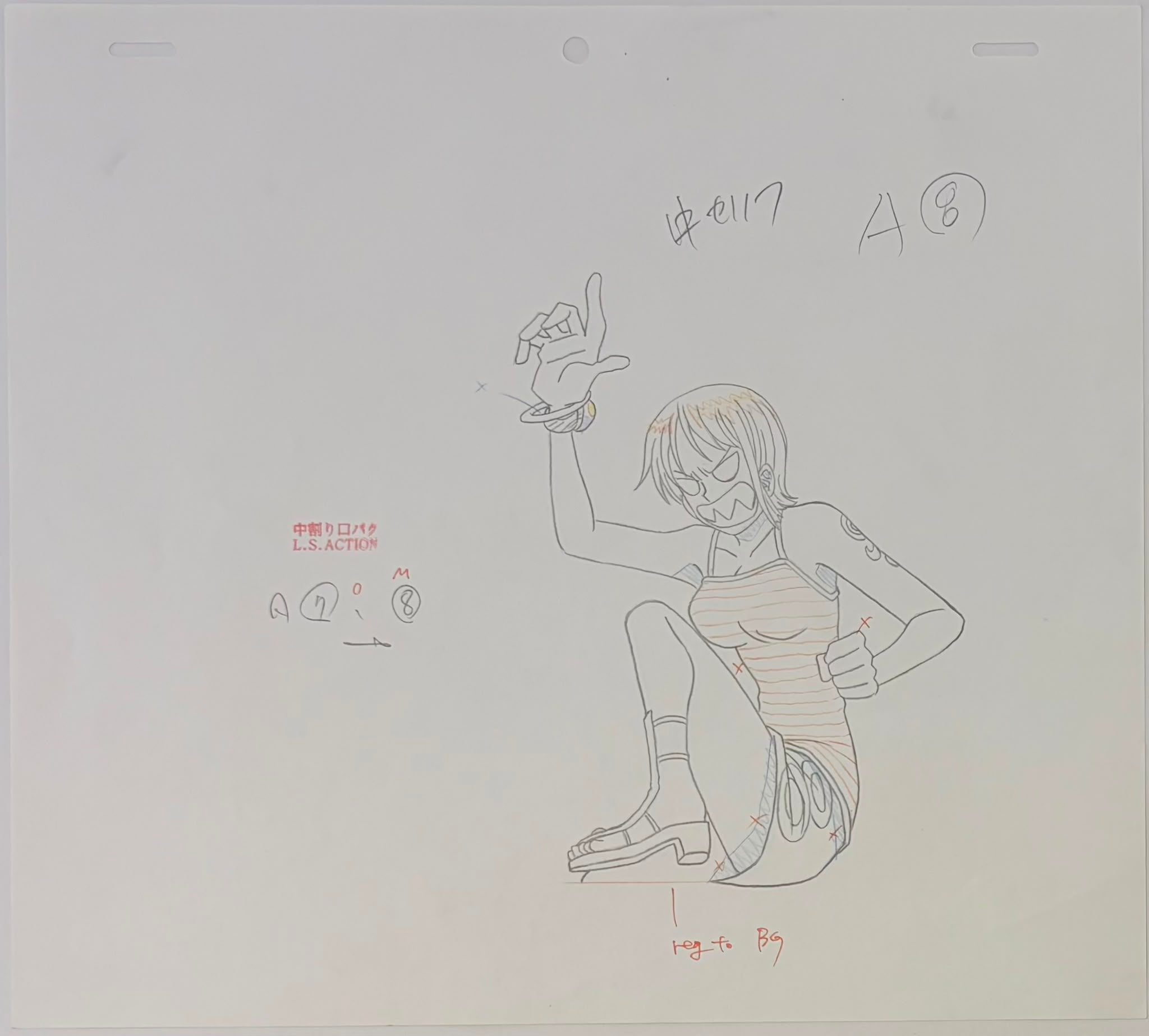 One Piece Original Sketch (Nami) 3 pages Set