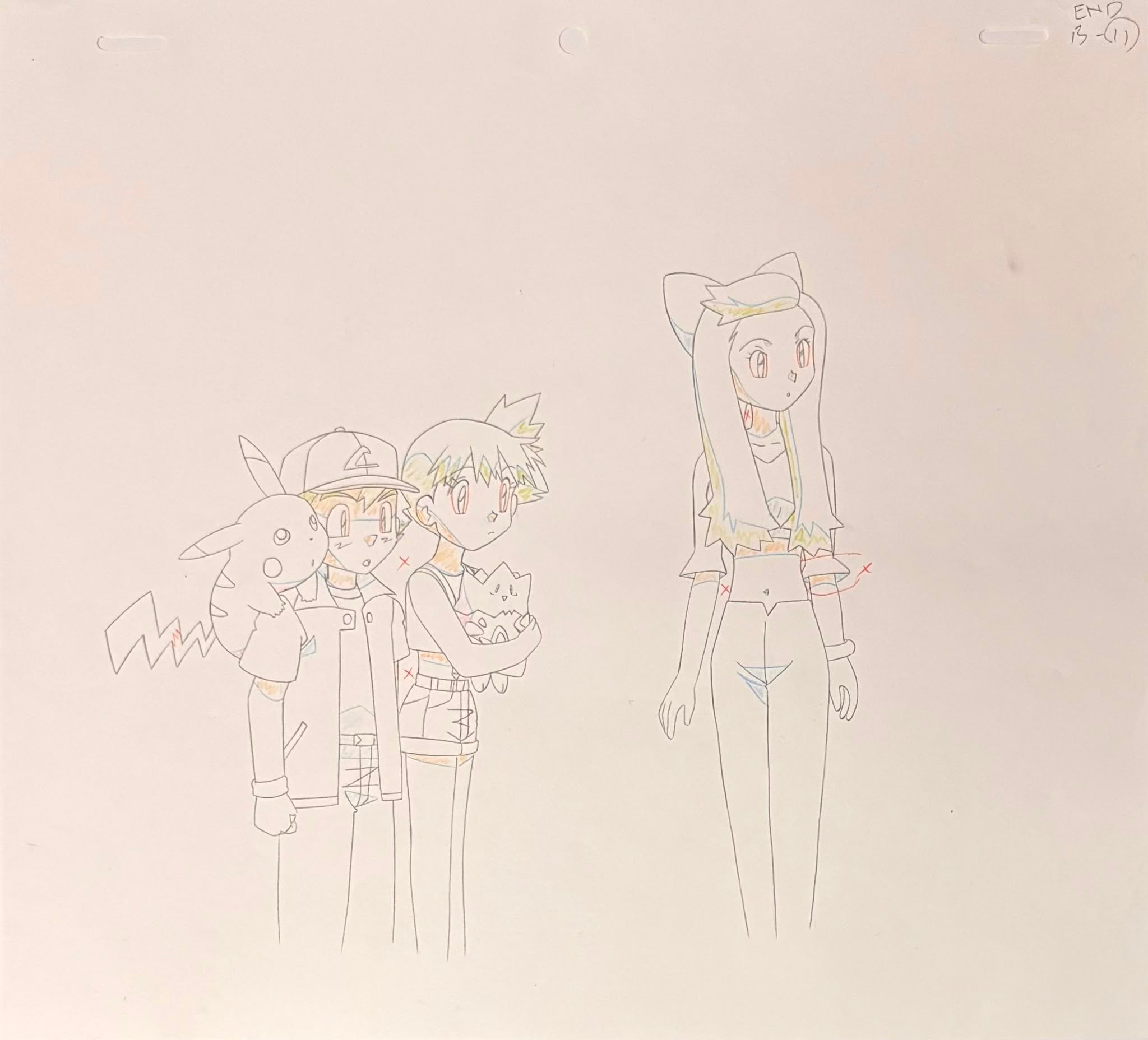Pokémon Original Douga (Ash Ketchum, Pikachu, Misty, Togepi, and Supporting Character)
