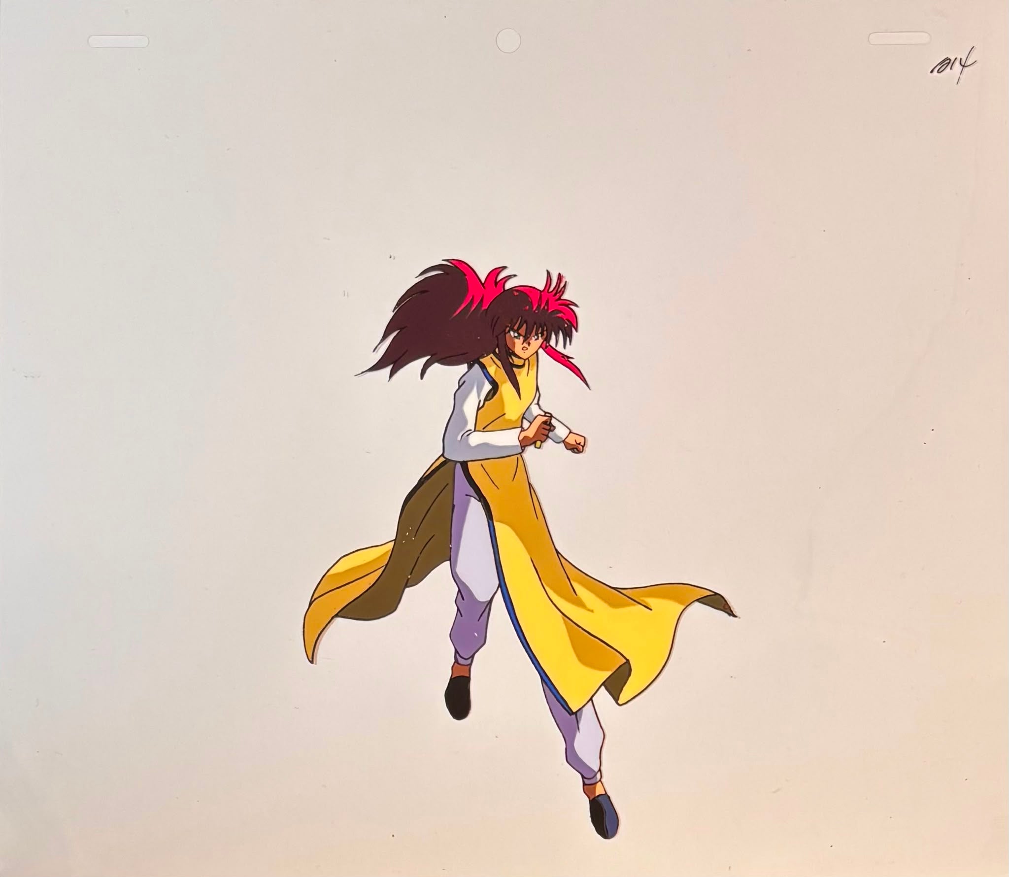 YuYu Hakusho Original Cel, Genga & Background Copy (Kurama) 3-Piece Set