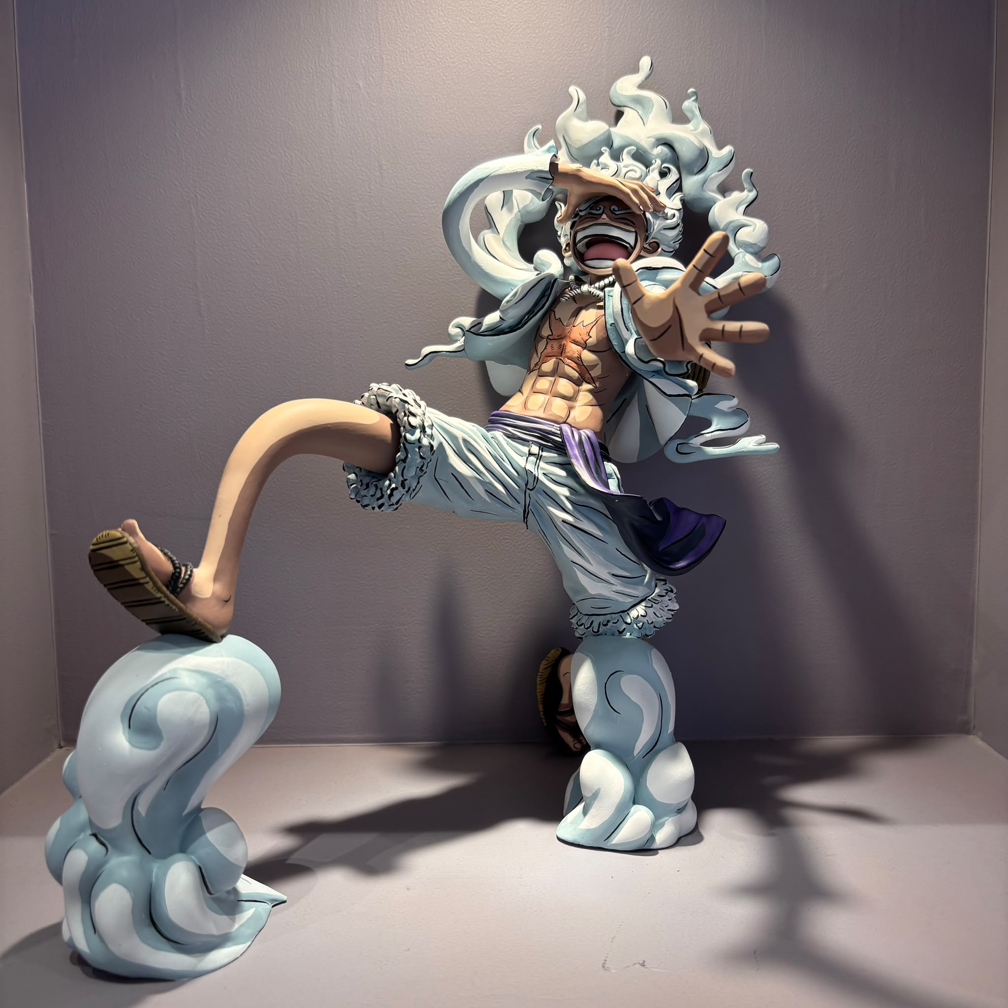 One Piece Luffy Gear 5 Repainted Figure