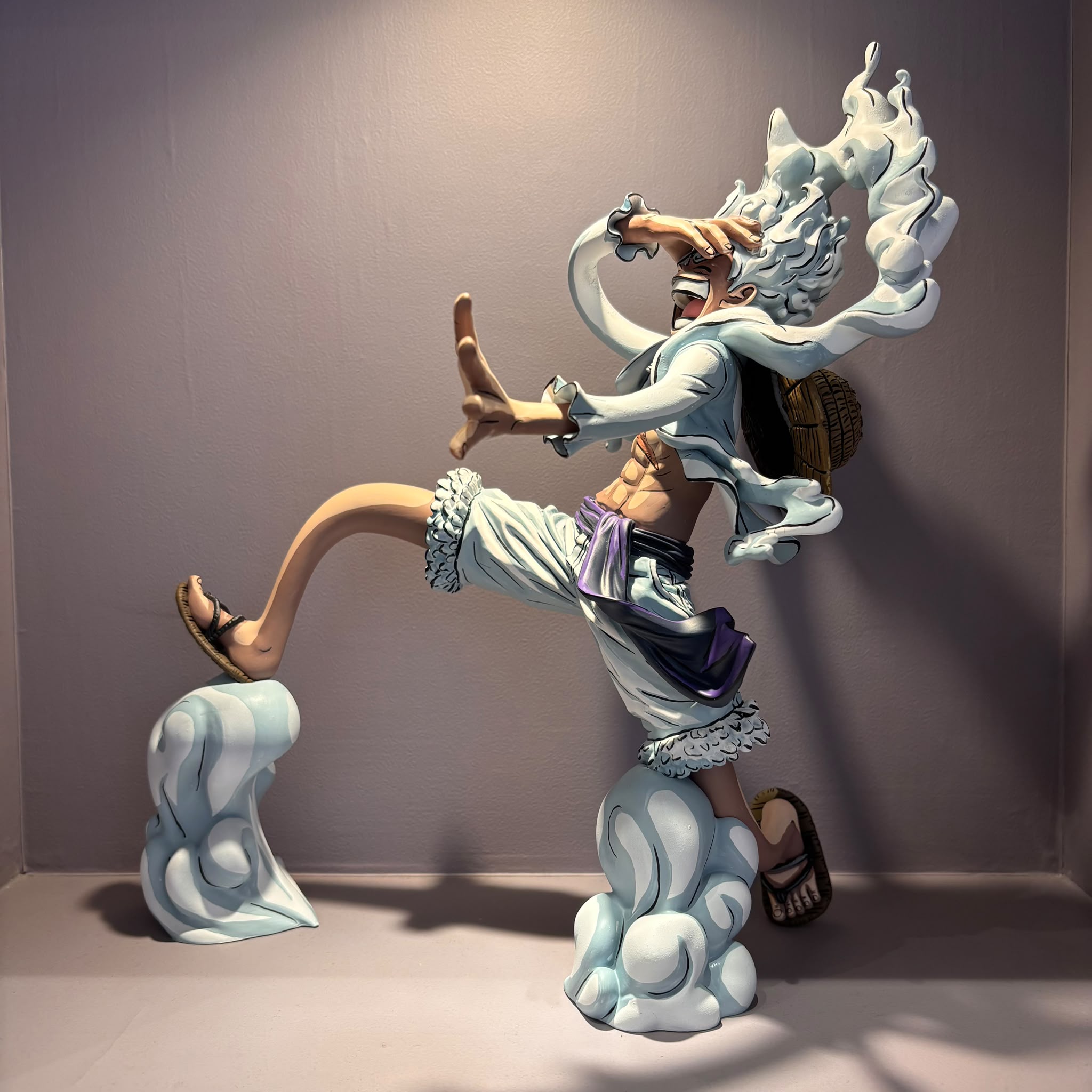 One Piece Luffy Gear 5 Repainted Figure